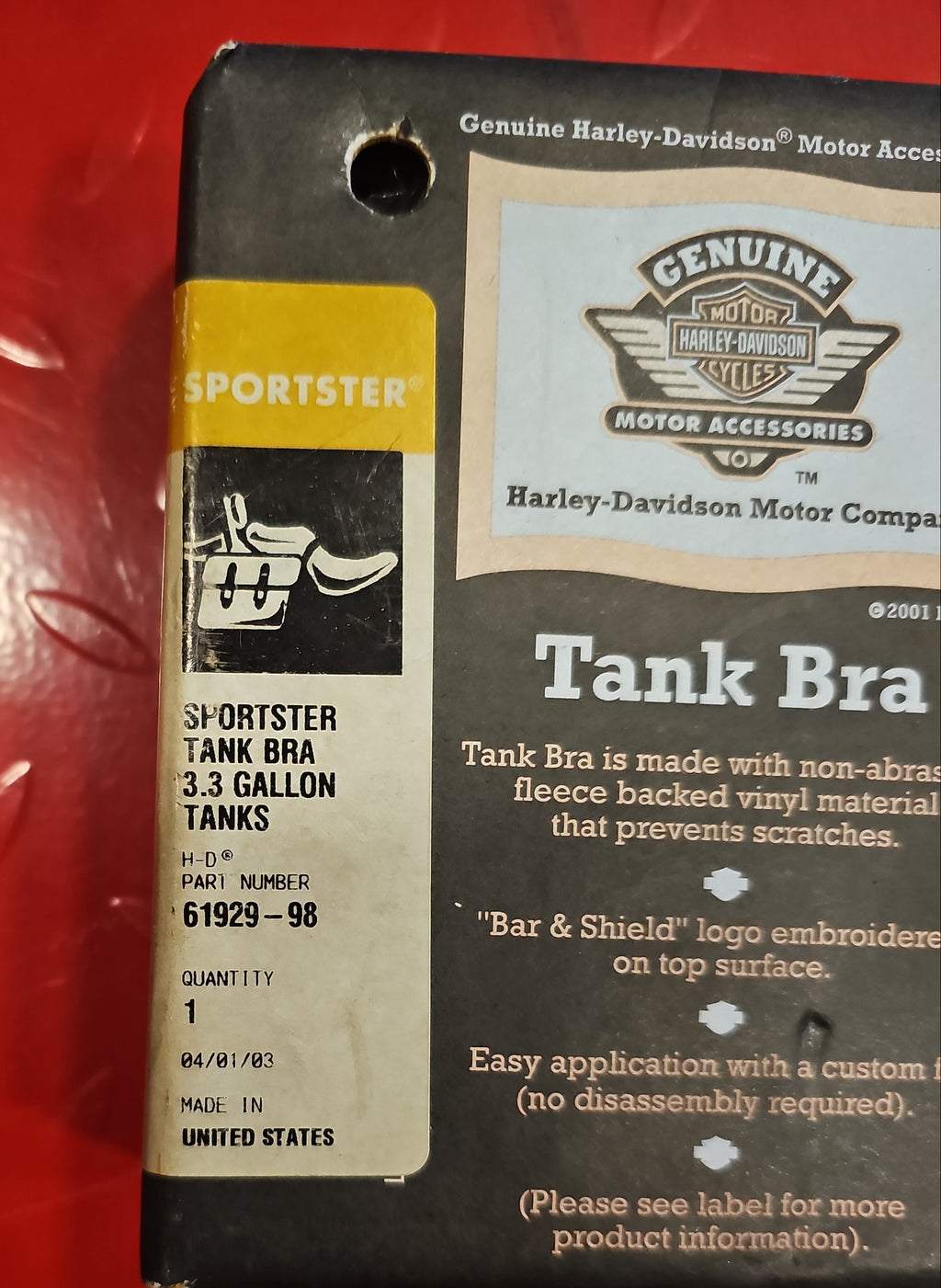 Harley Davidson Tank Schutz Cover NEW