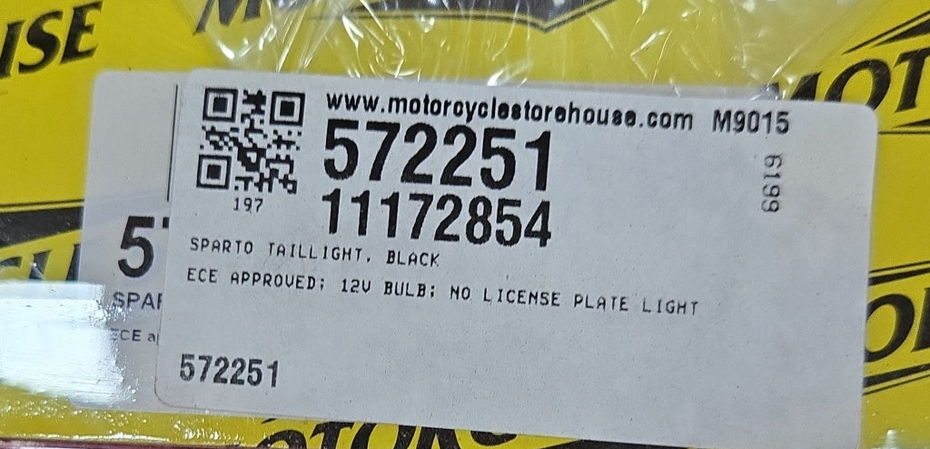 Harley Davidson Chopper Custombike SPARTO Rücklicht schwarz NEW