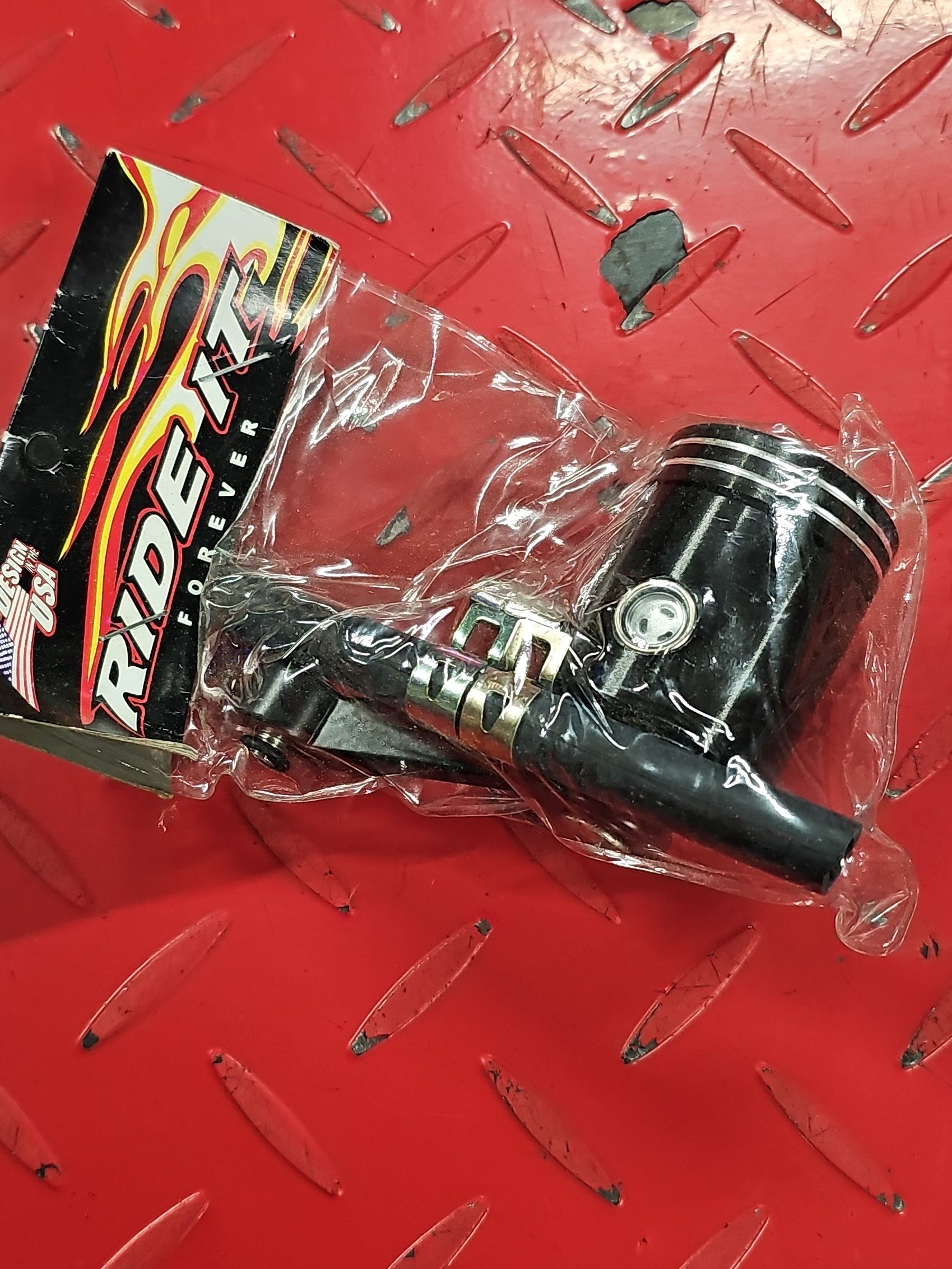 Harley Chopper Custombike Motorrad Bremsbehälter ALU schwarz NEW