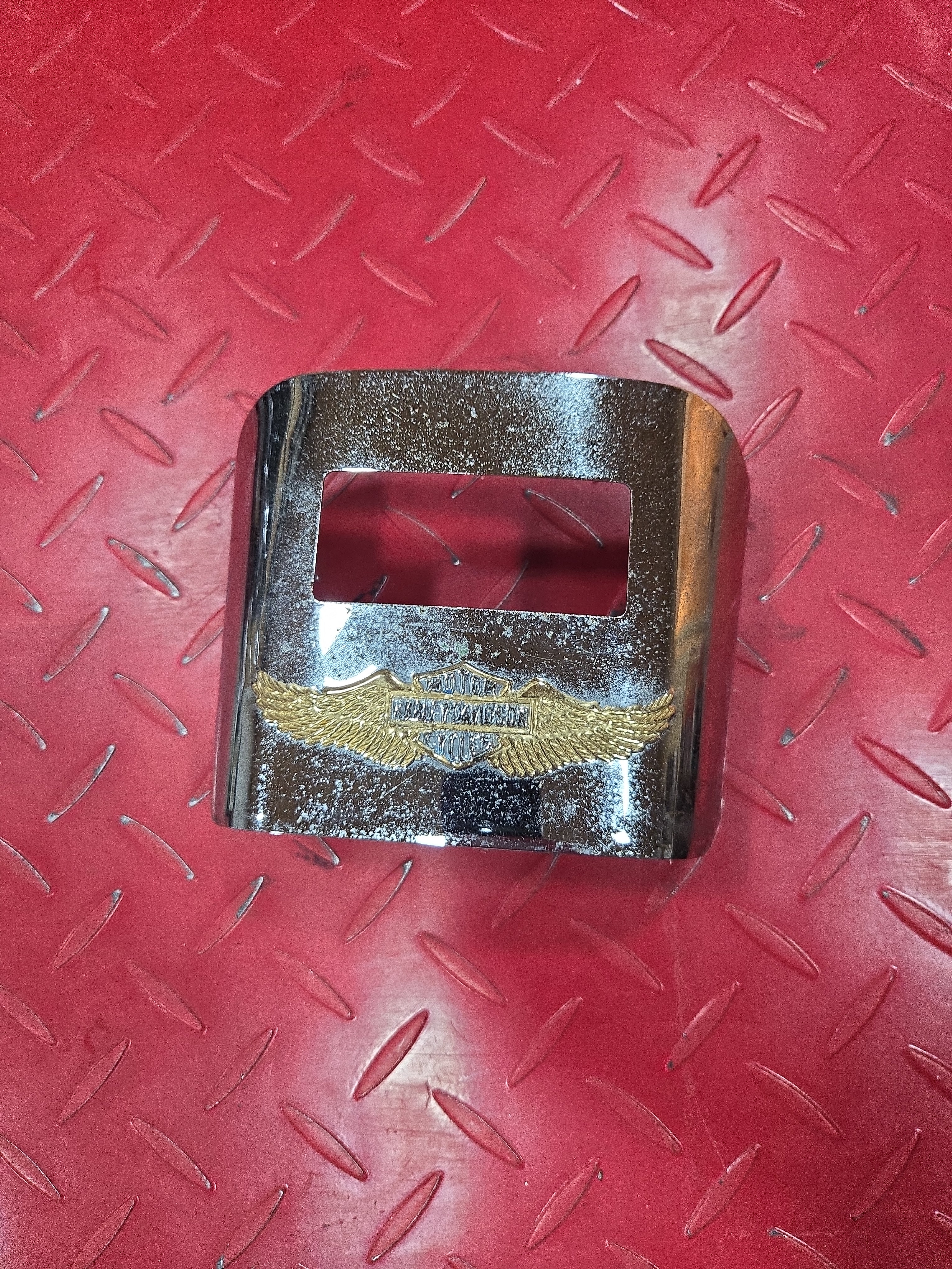 Harley Davidson Rücklicht Blende Cover chrom gebraucht