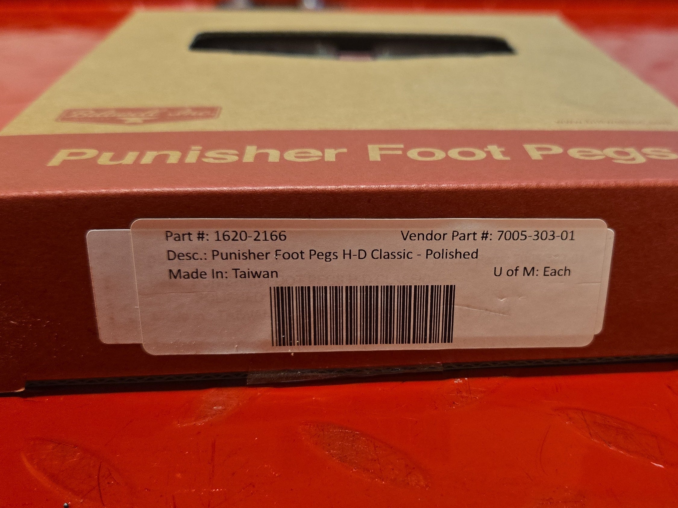 Harley Biltwell PUNISHER Fussrasten poliert NEW