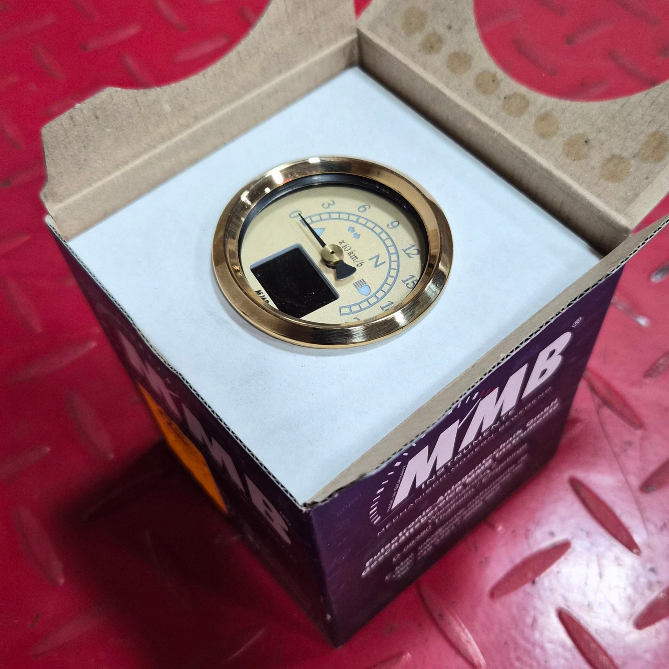 (Kopie) MMB Minitacho inkl. Kontrollleuchten gold/Elfenbein NEW