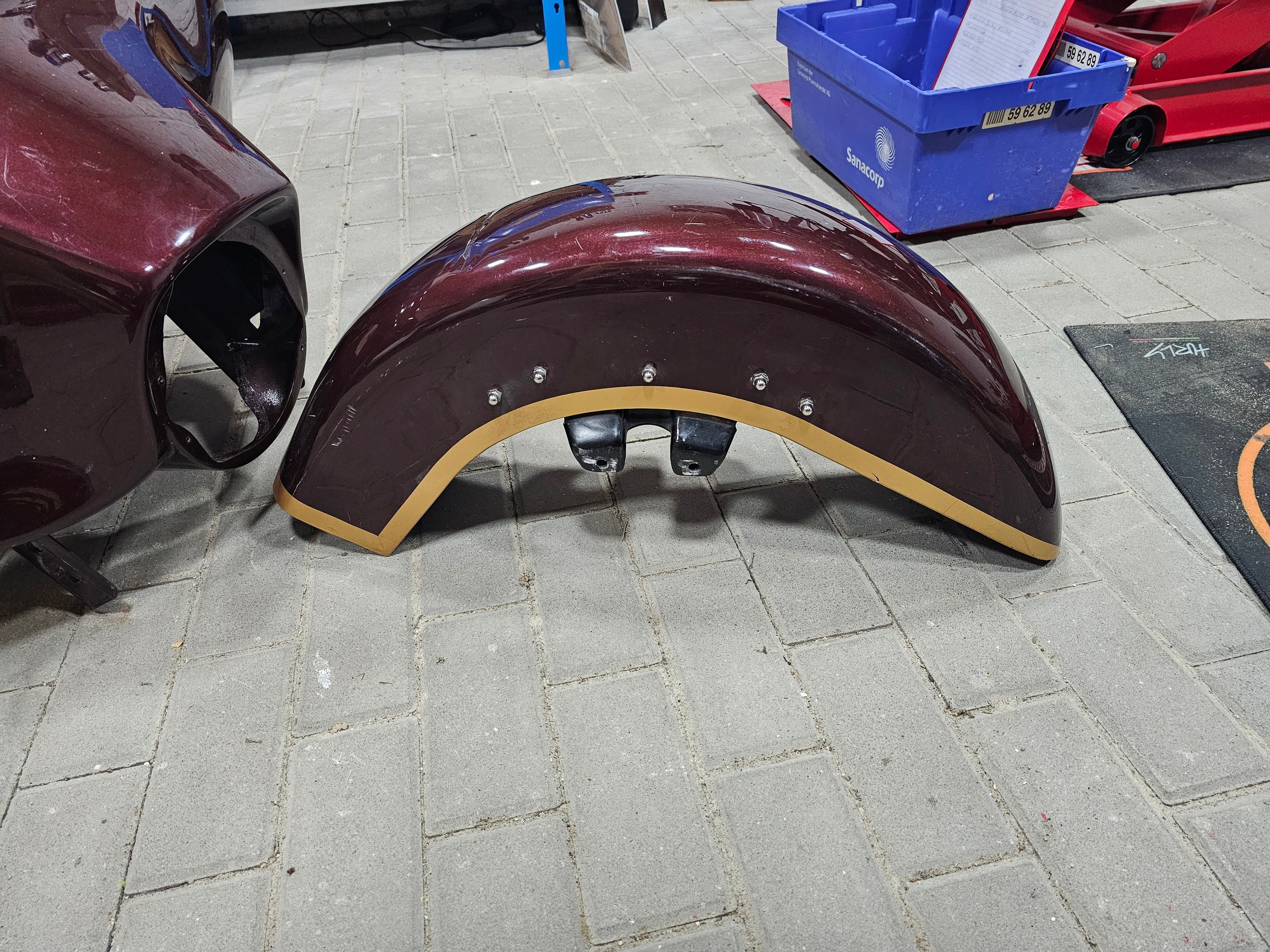 Harley Davidson Bagger Touring Lacksatz gebraucht EVO Red