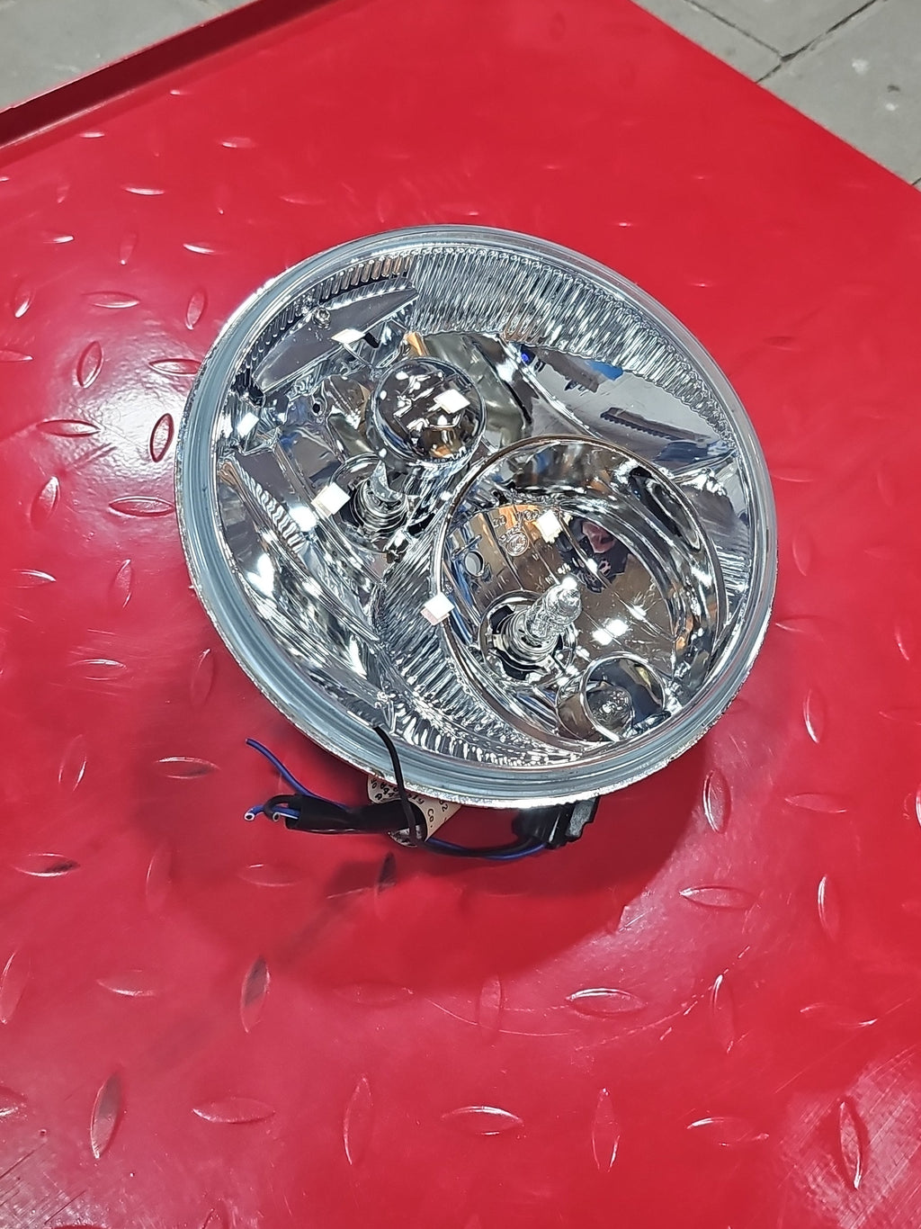 Harley Davidson Scheinwerfer Einsatz 7" klar gebraucht