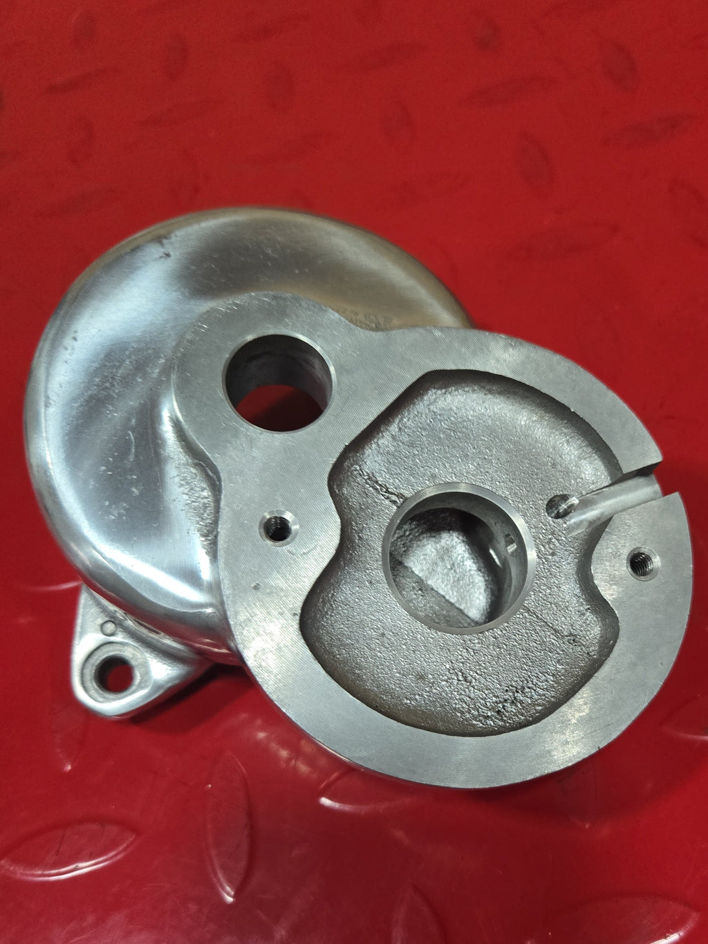 Harley Davidson Shovel Shovelhead Starter Shaft Housing poliert NEW