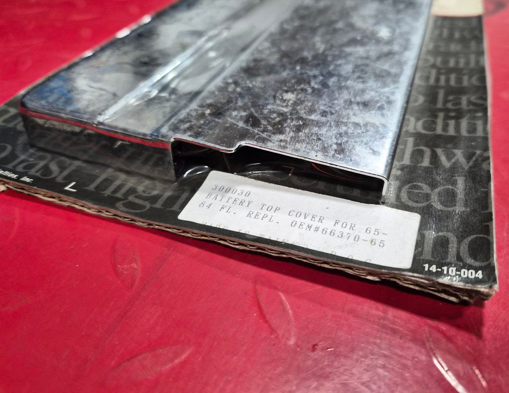 Harley Davidson Battery Top Cover Abdeckung 65-84 chrom NEW