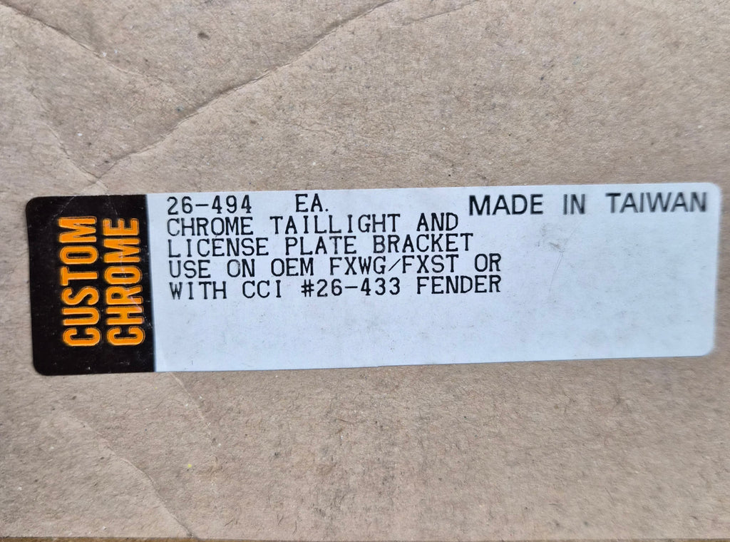 Harley Davidson Rücklicht/ Kennzeichenhalter chrom NEW