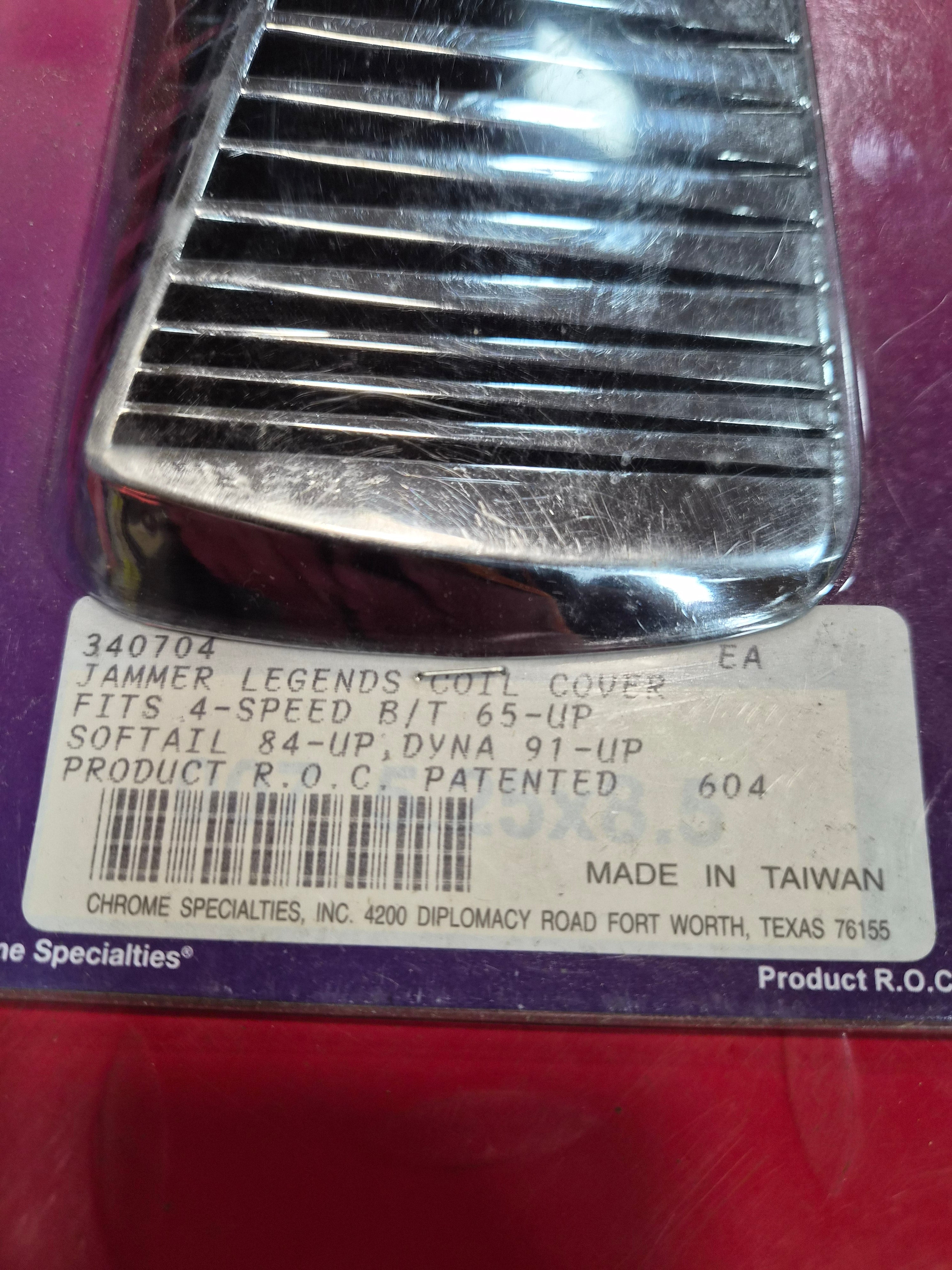 Harley Davidson JAMMER Zündspule Cover chrom NEW