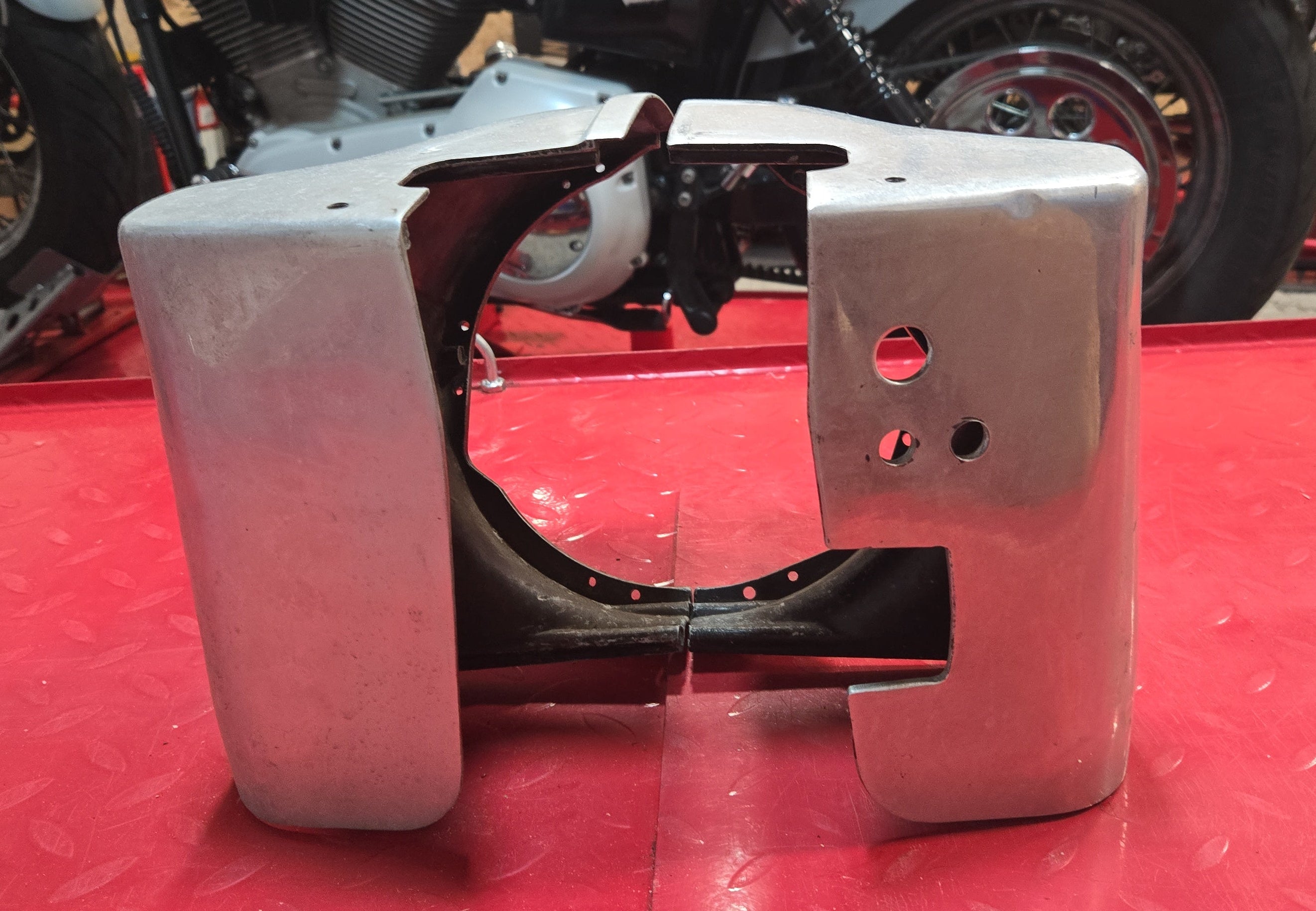 Harley Davidson Ochsenkopf Scheinwerferabdeckung Panhead Shovel