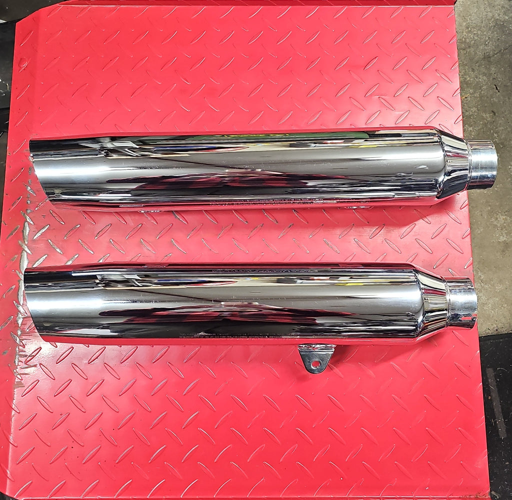 Harley Davidson V Rod Endschalldämpfer Muffler Auspuff chrom gebraucht