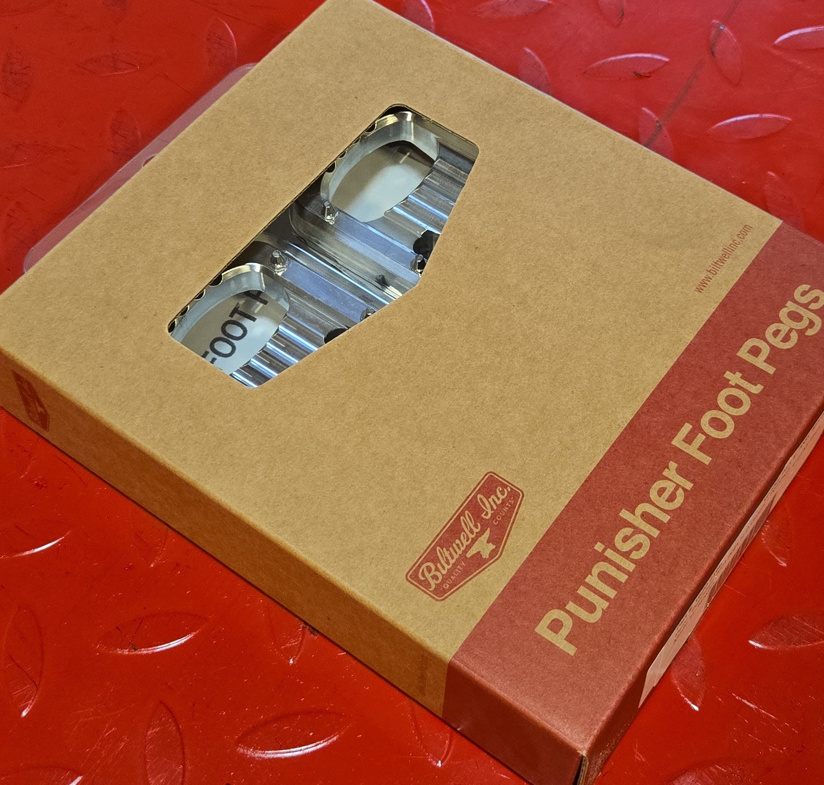 Harley Biltwell PUNISHER Fussrasten poliert NEW