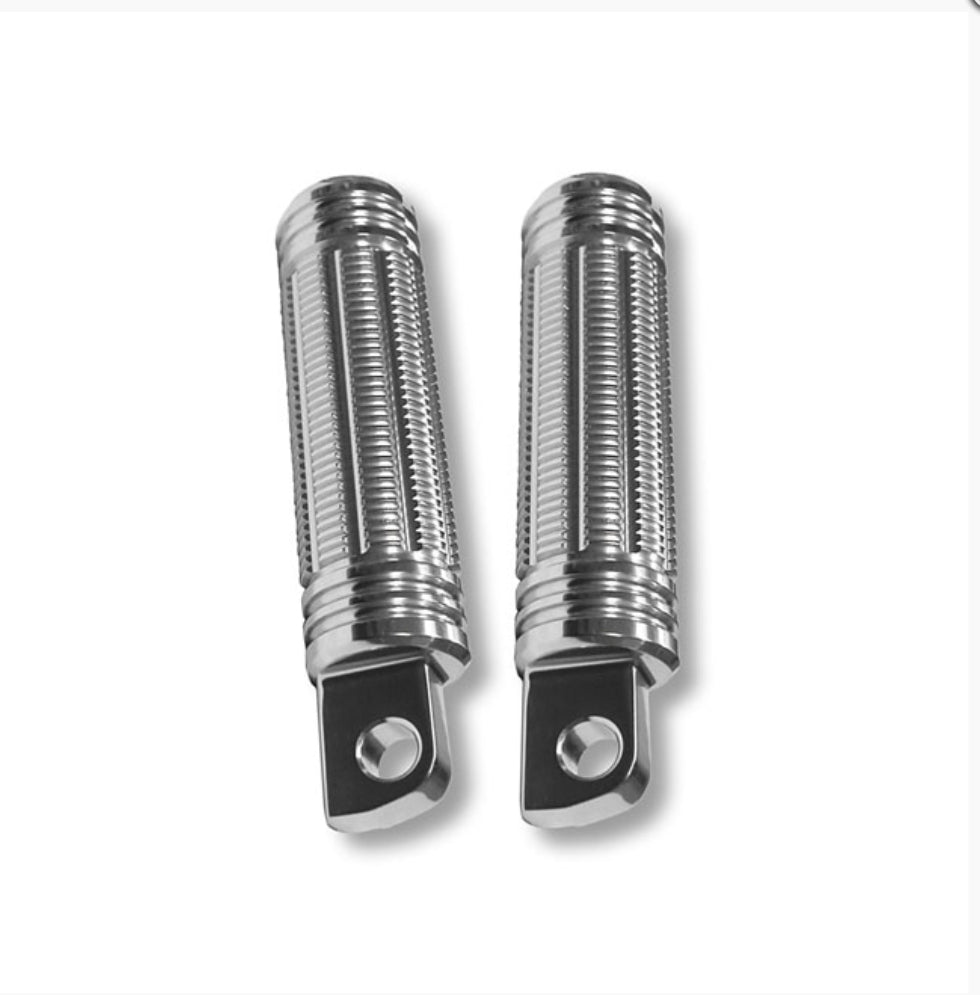 Harley Davidson BURLY Stash foot pegs. Clear anodized Fussrasten NEW