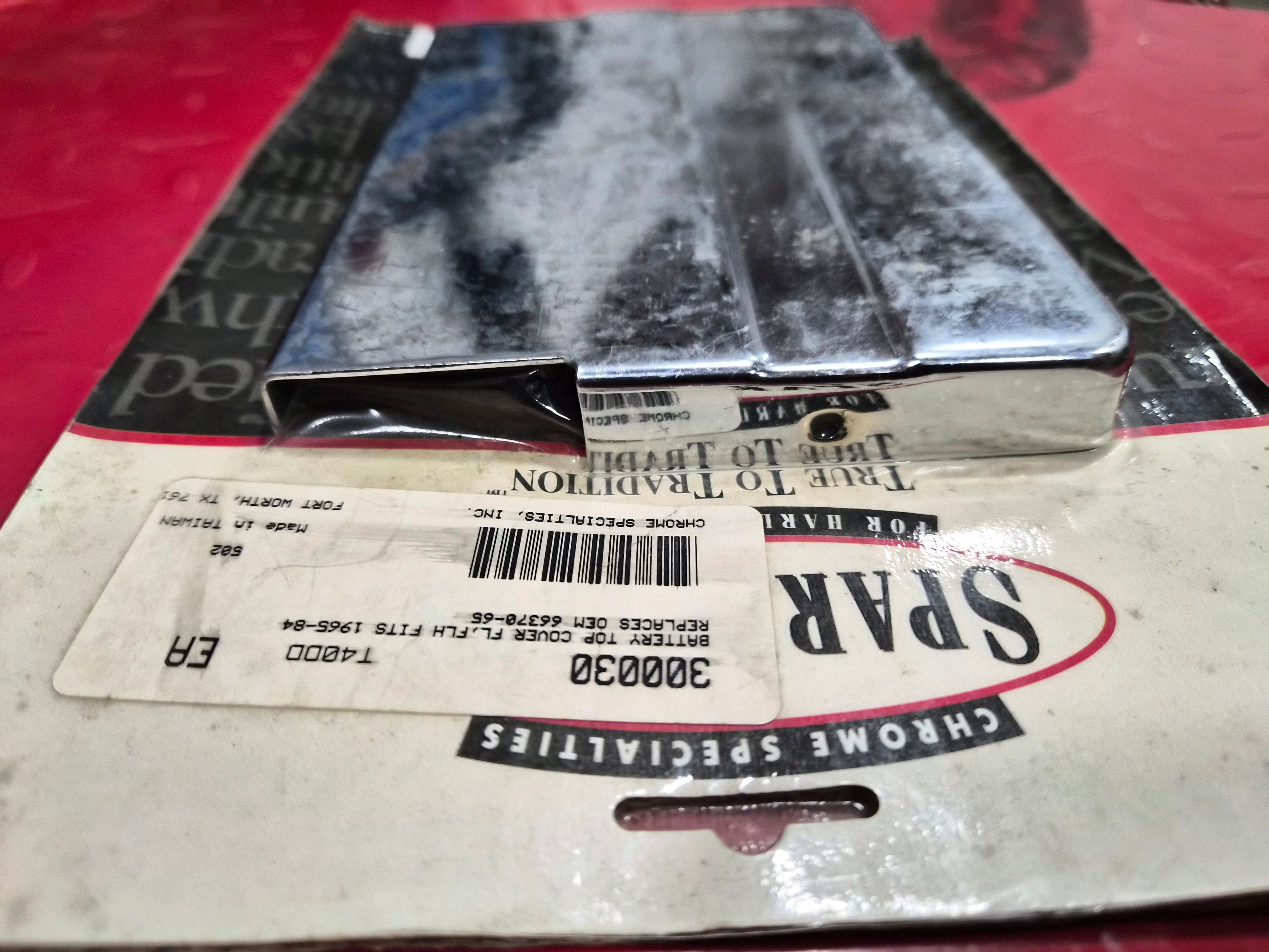 Harley Davidson Battery Top Cover Abdeckung 65-84 chrom NEW