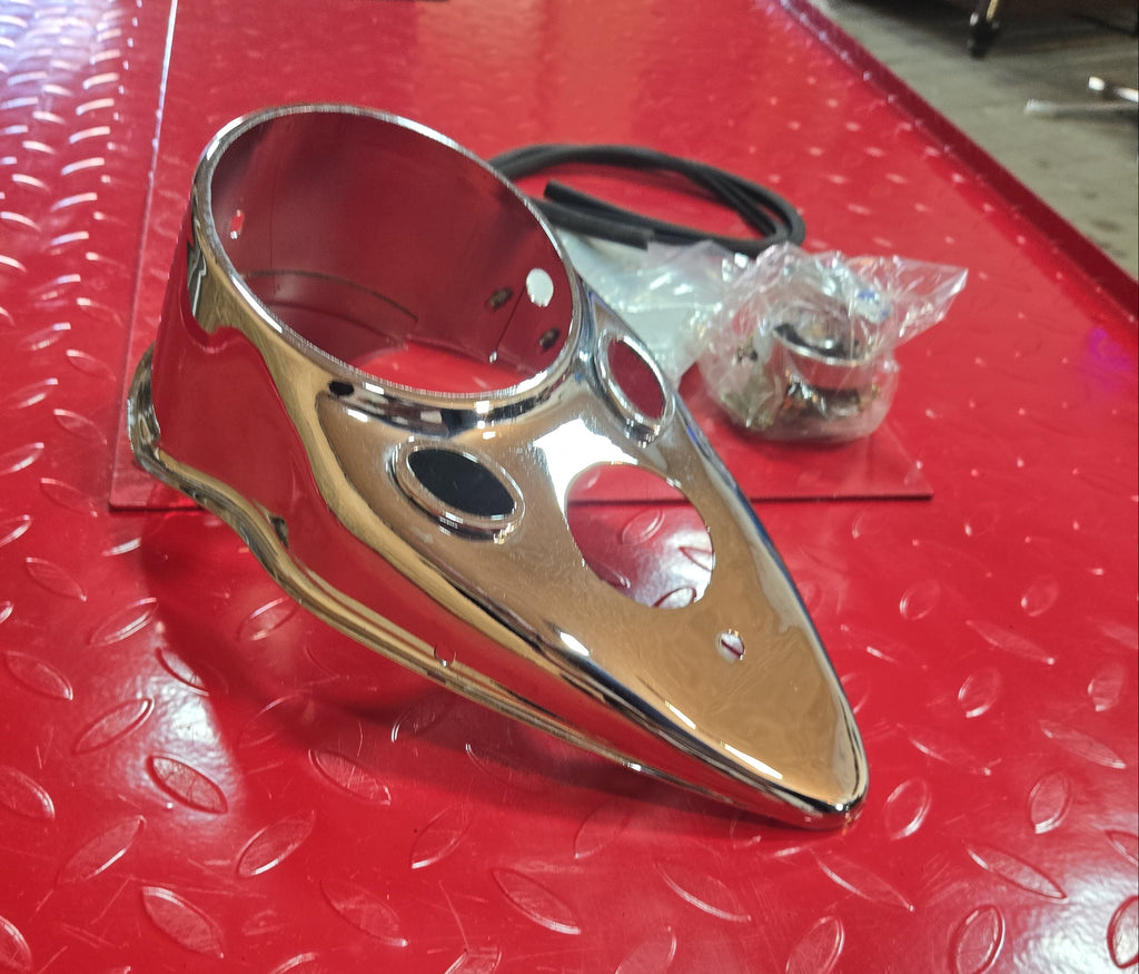 Harley JAMMER Cateye Style Dashboard chrom NEW