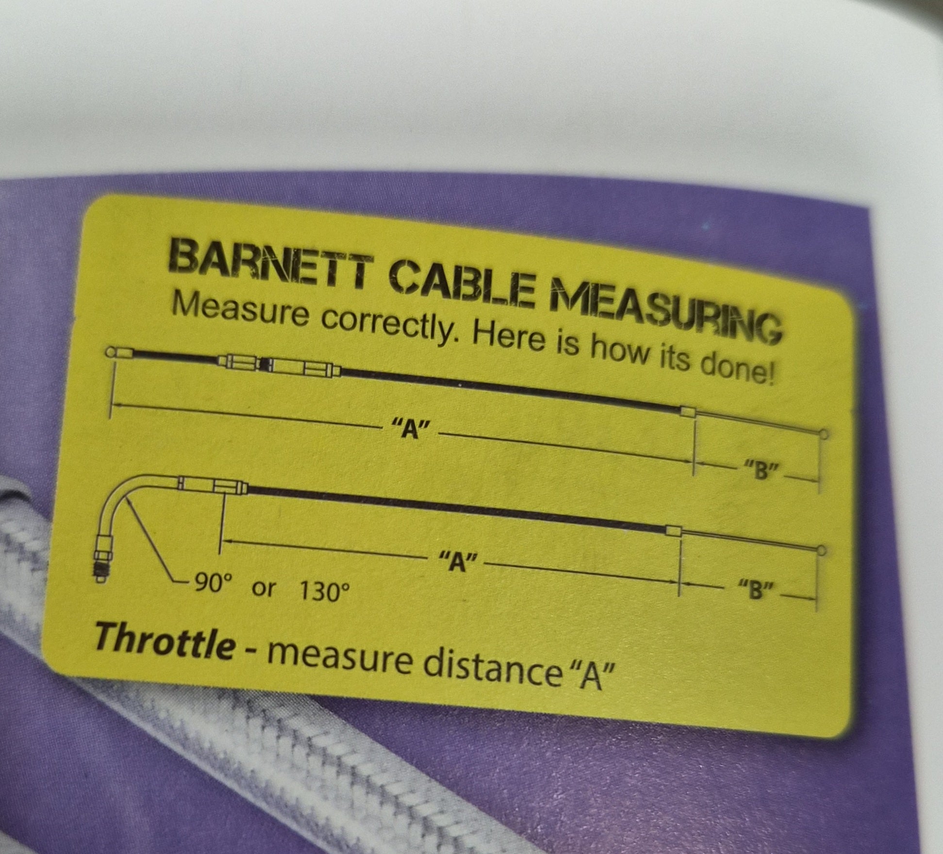 BARNETT Idle Cable für Harley Davidson schwarz +6" NEW