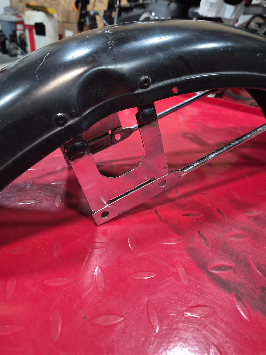 Harley Davidson Front Fender Shovelhead Ironhead kurz schwarz 19" gebraucht