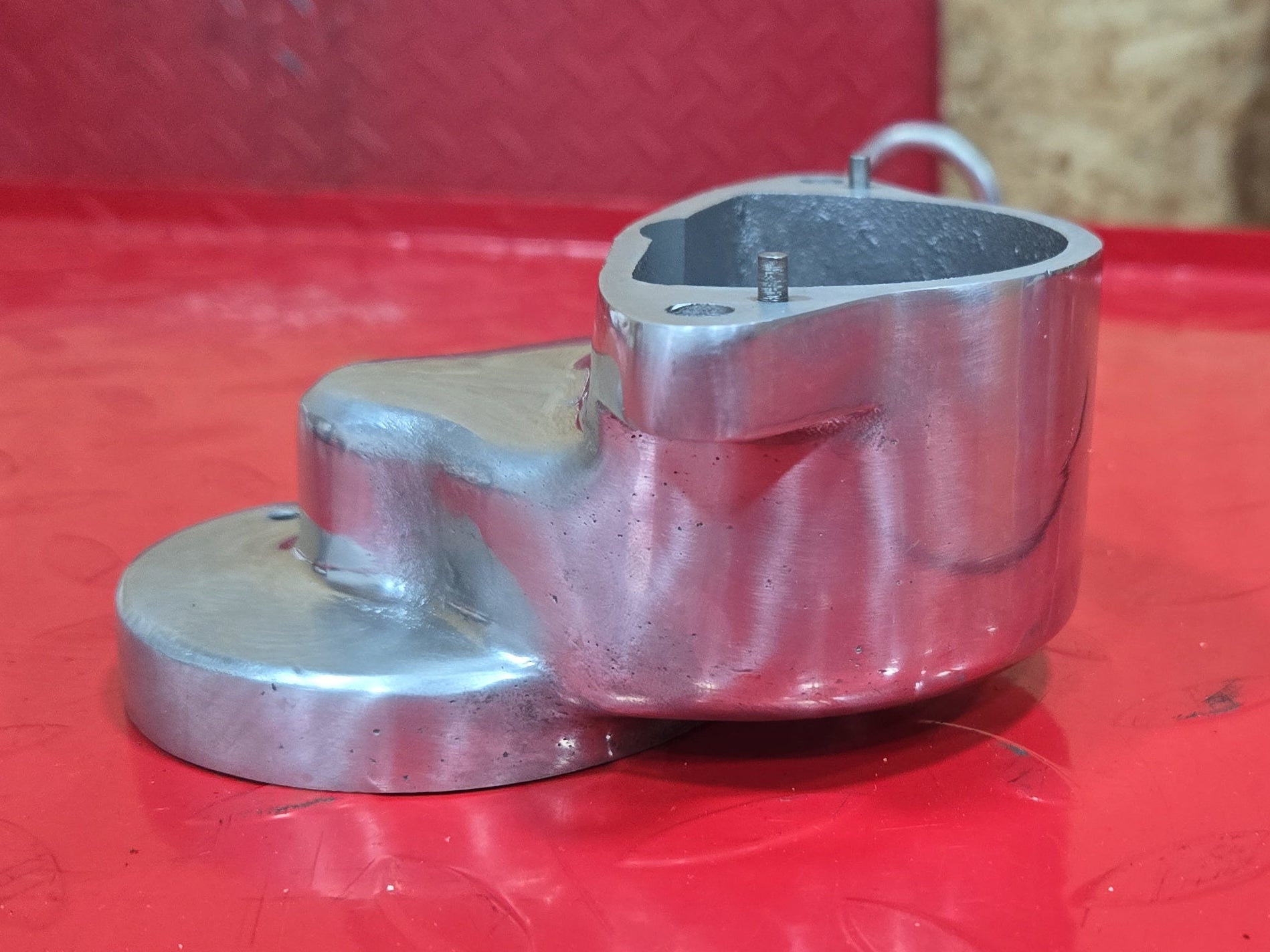 Harley Davidson Shovel Shovelhead Starter Shaft Housing poliert NEW