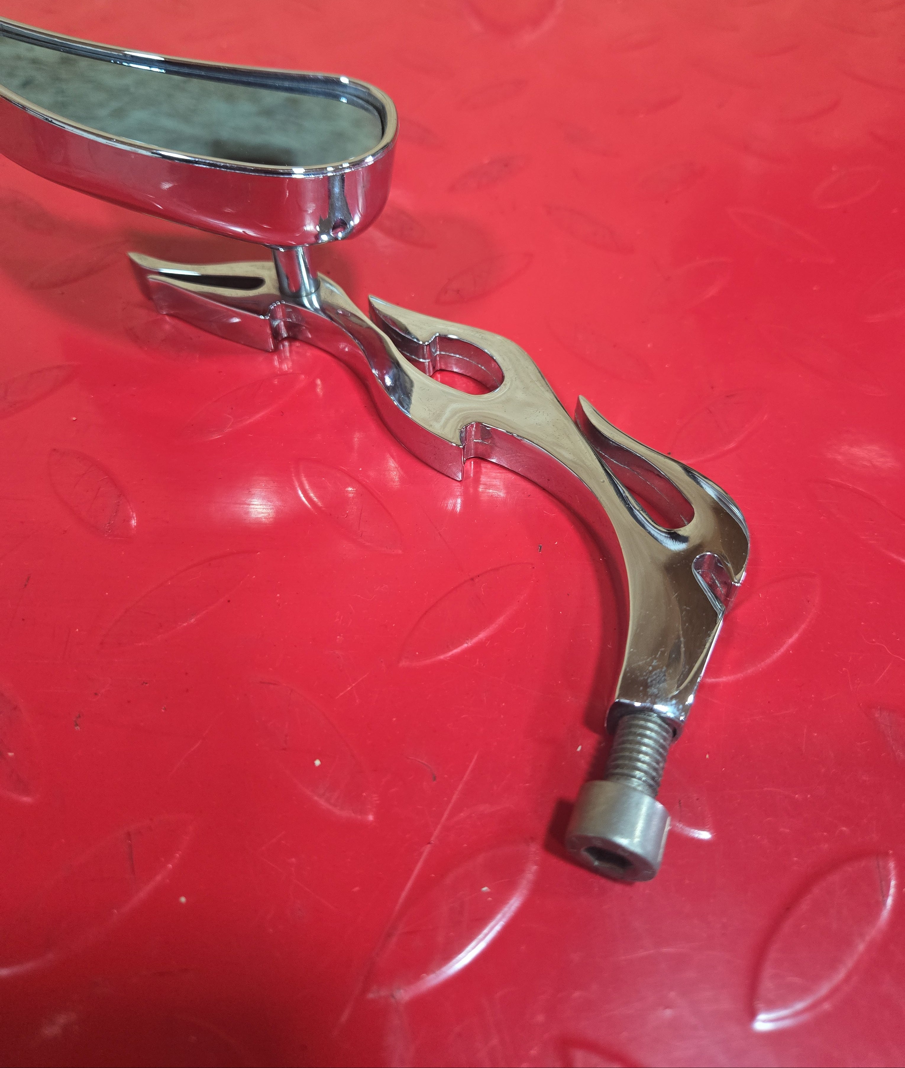 Harley Chopper Custombike Spiegel chrom Flames gebraucht