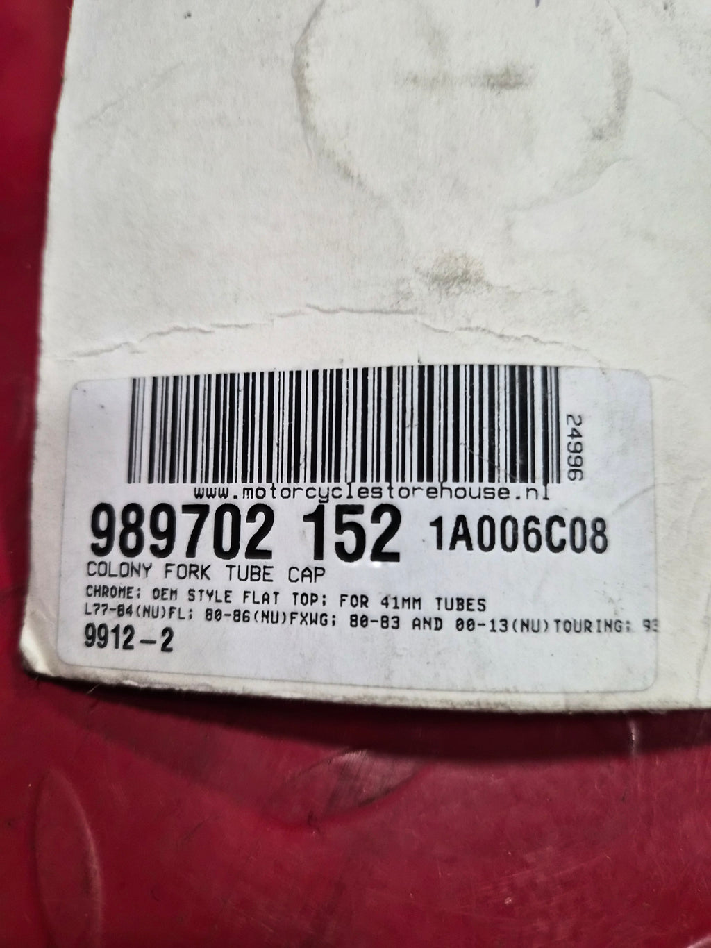 Harley Davidson Gabel Öleinfüllschraube Fork Tube Bolt NEW