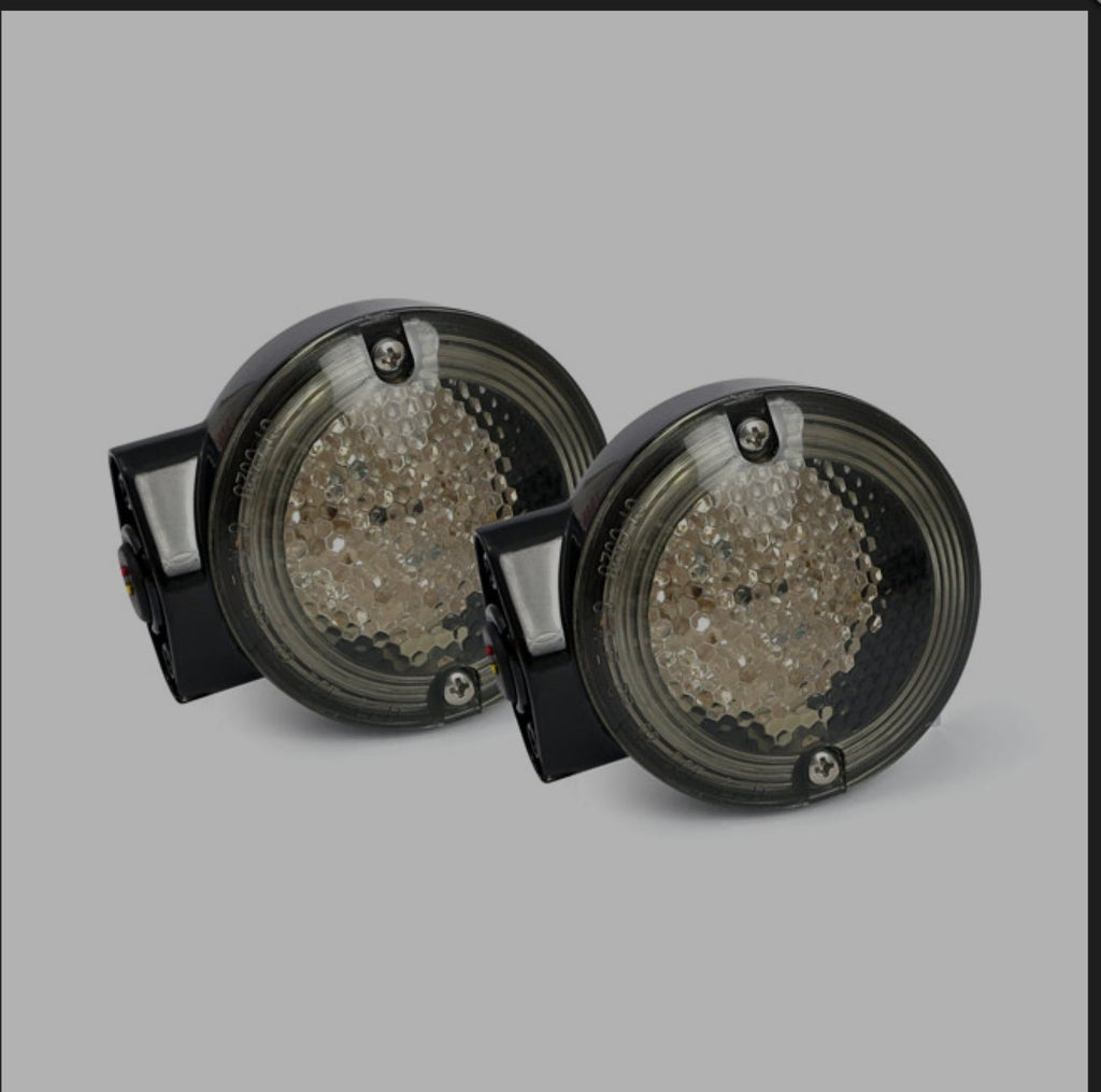 Harley Davidson FLH Blinker LED Front schwarz NEW
