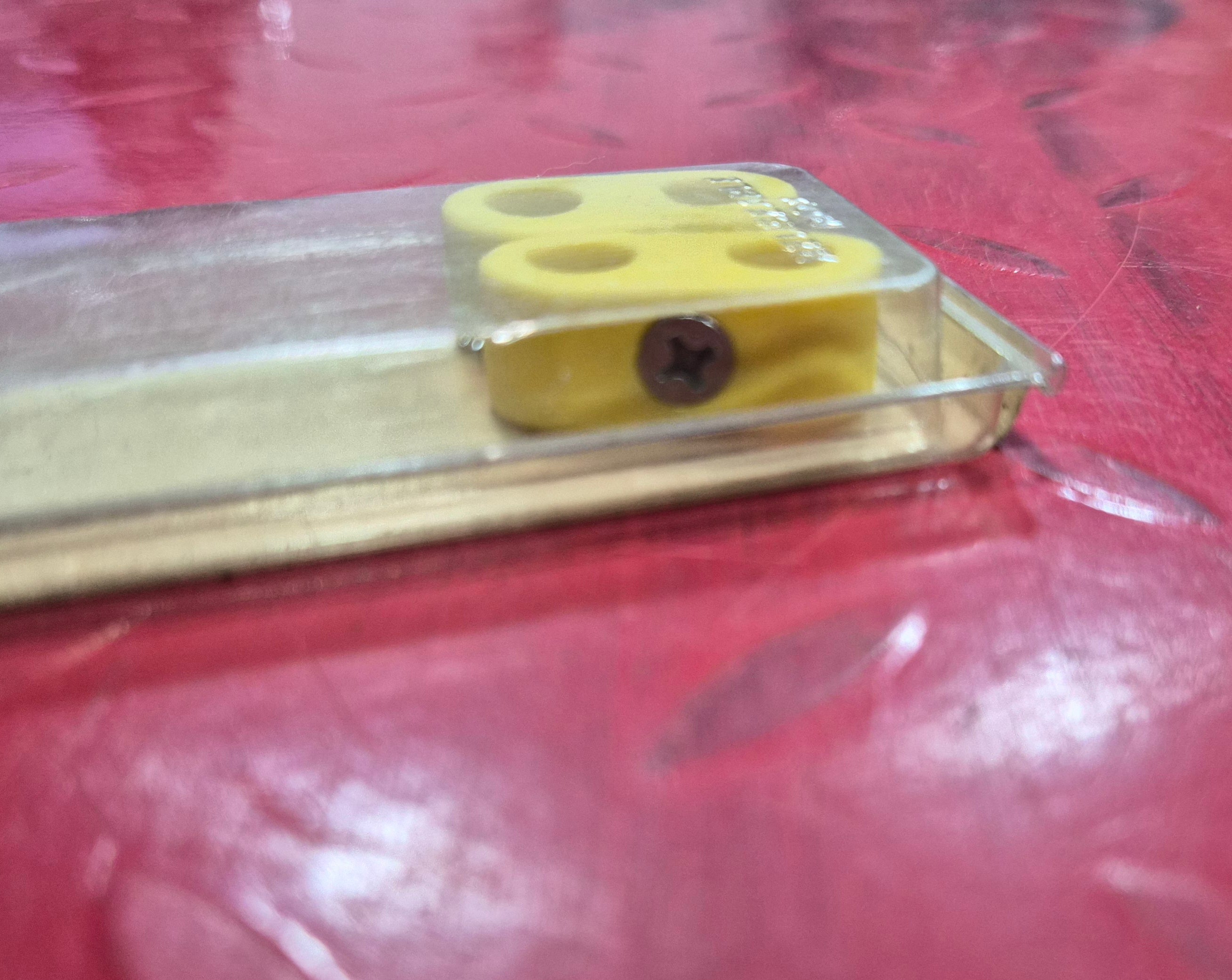 Harley Chopper Custombike Kabelklemme gelb NEW