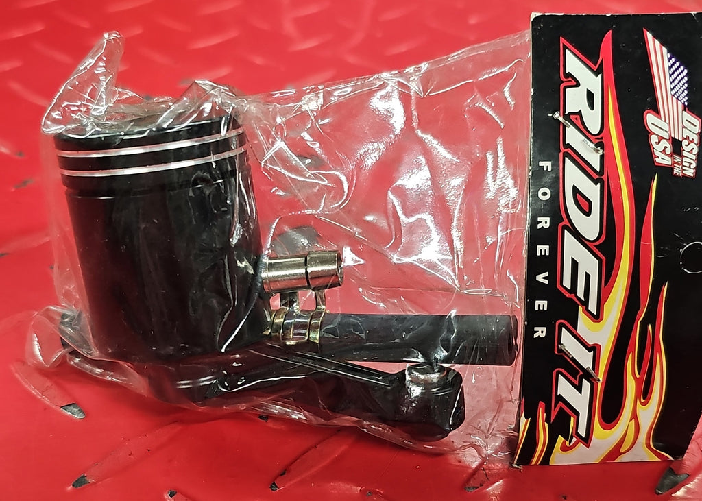 Harley Chopper Custombike Motorrad Bremsbehälter ALU schwarz NEW
