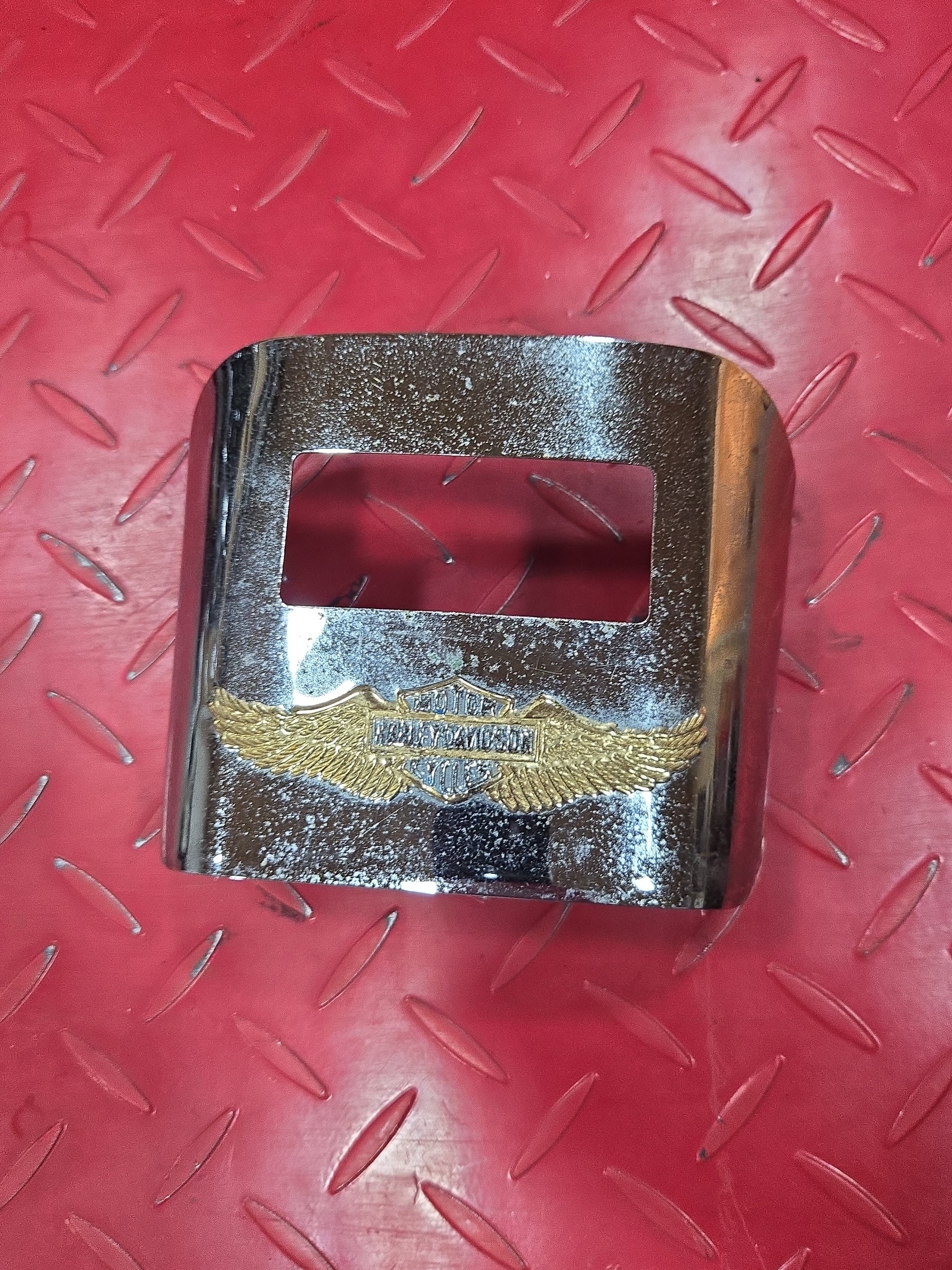 Harley Davidson Rücklicht Blende Cover chrom gebraucht
