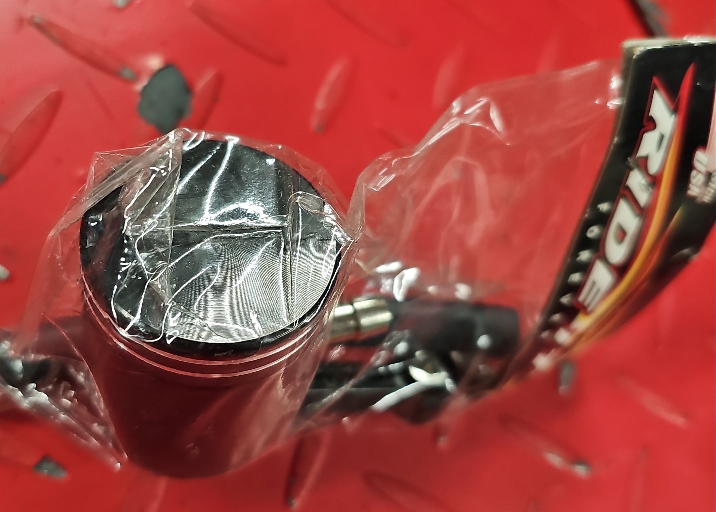 Harley Chopper Custombike Motorrad Bremsbehälter ALU schwarz NEW