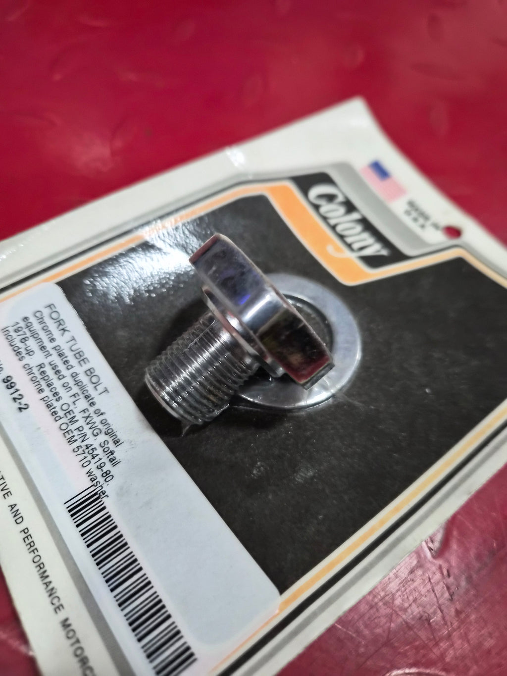 Harley Davidson Gabel Öleinfüllschraube Fork Tube Bolt NEW