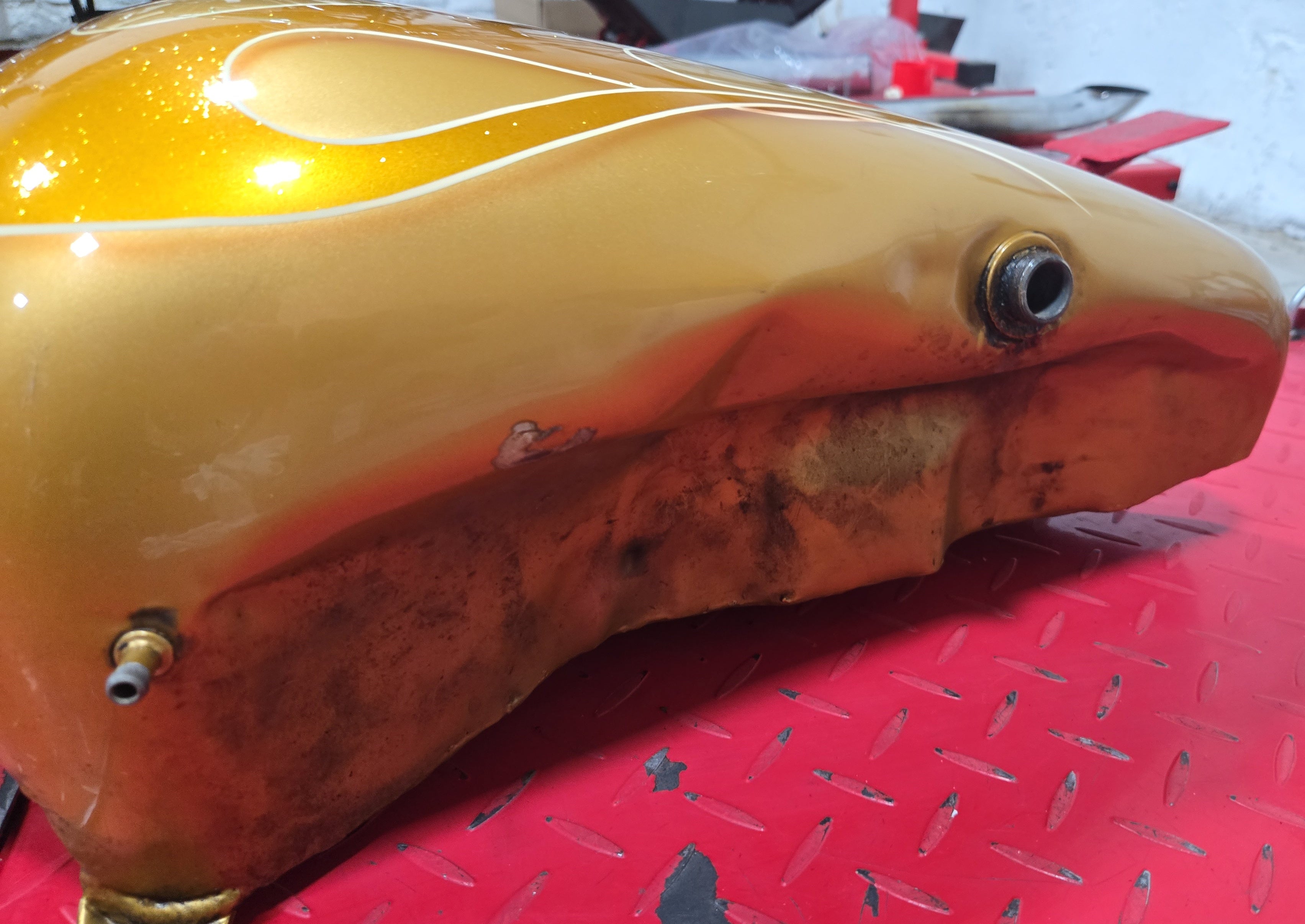 Harley Shovel 5 Galonen Tank gebraucht