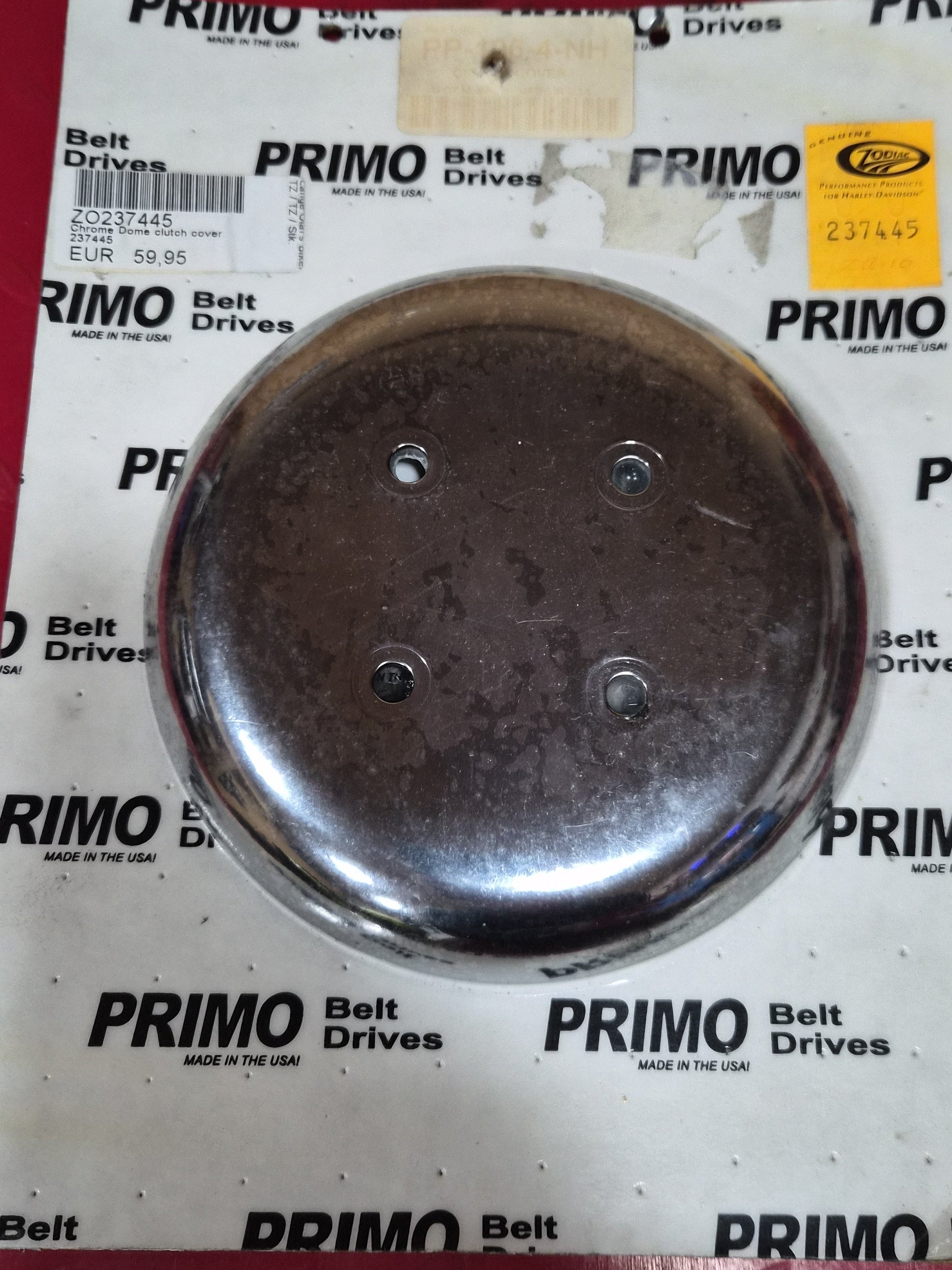 Harley Davidson Clutch Cover Chrom PRIMO Belt Drives