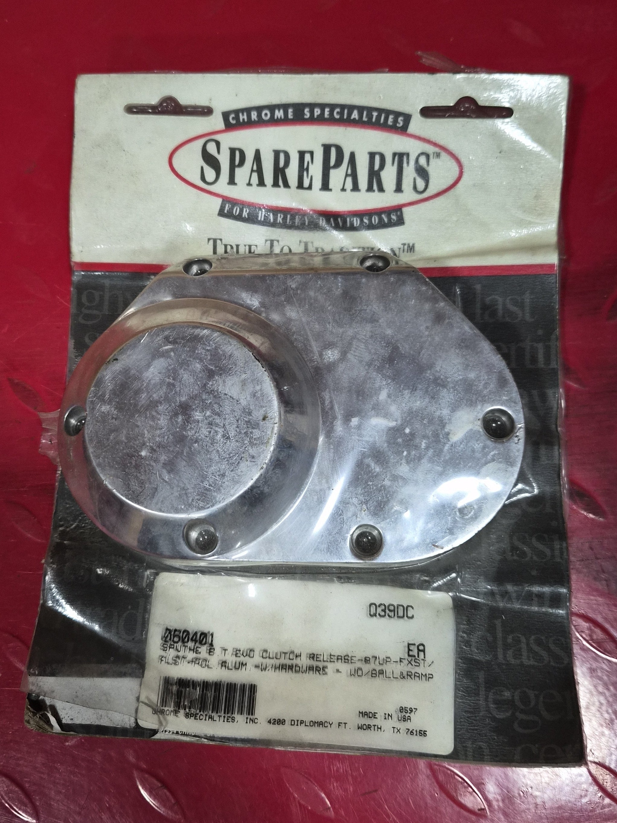 Harley Davidson Getriebeseitendeckel Trapdoor Alu poliert NEW
