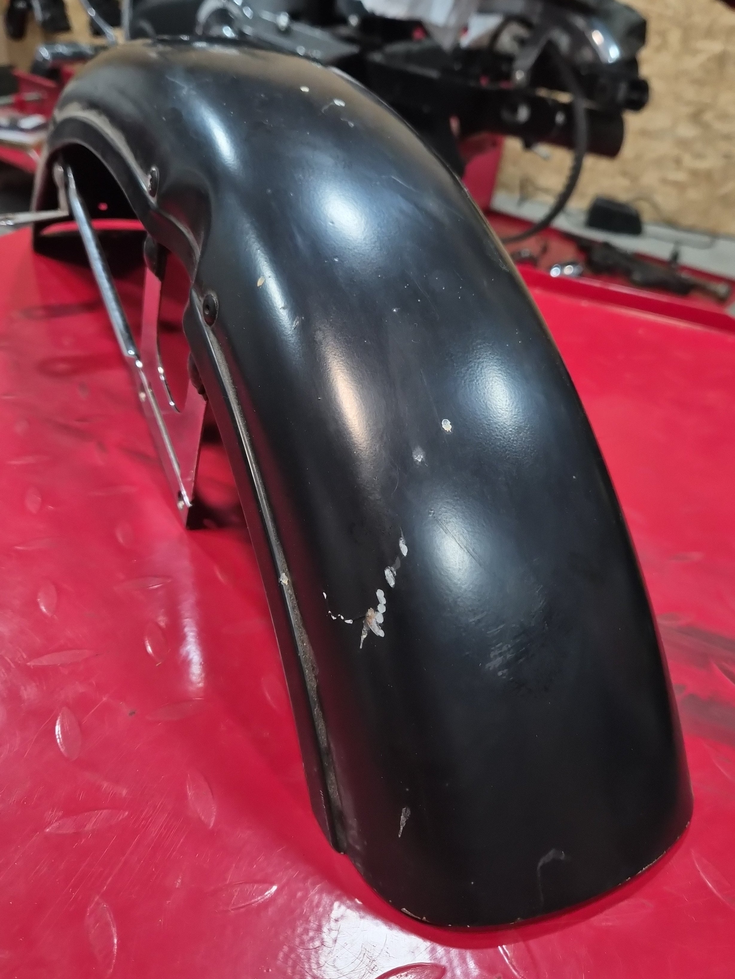 Harley Davidson Front Fender Shovelhead Ironhead kurz schwarz 19" gebraucht