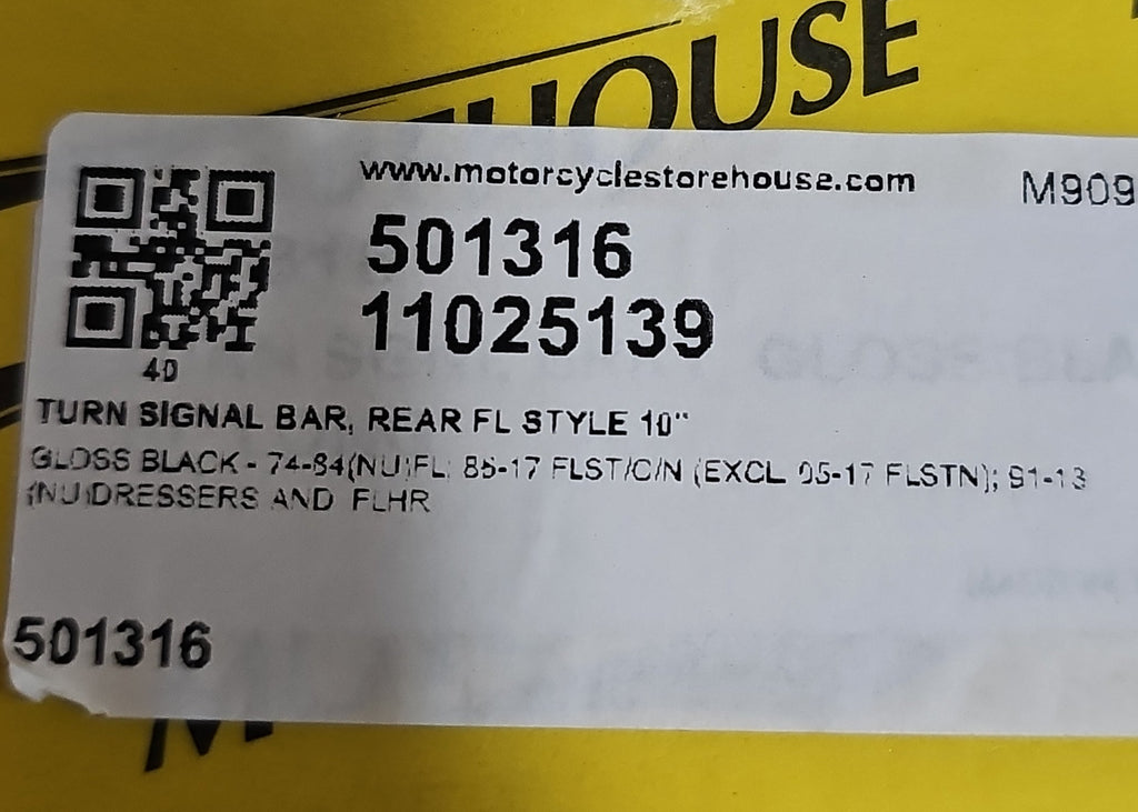 Harley Davidson Blinkerhalter FLH schwarz 10" NEW