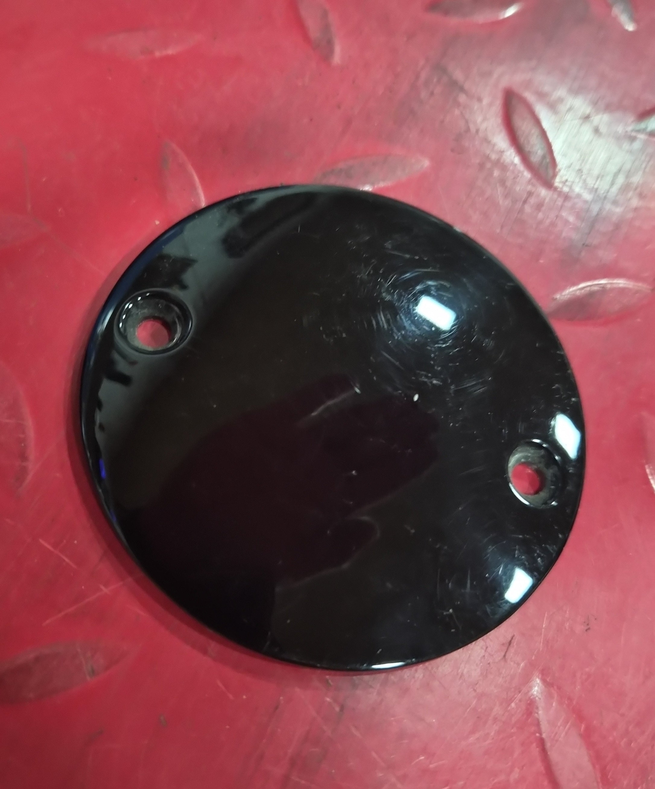 CUSTOM CHROME Pointcover schwarz für Harley gebraucht