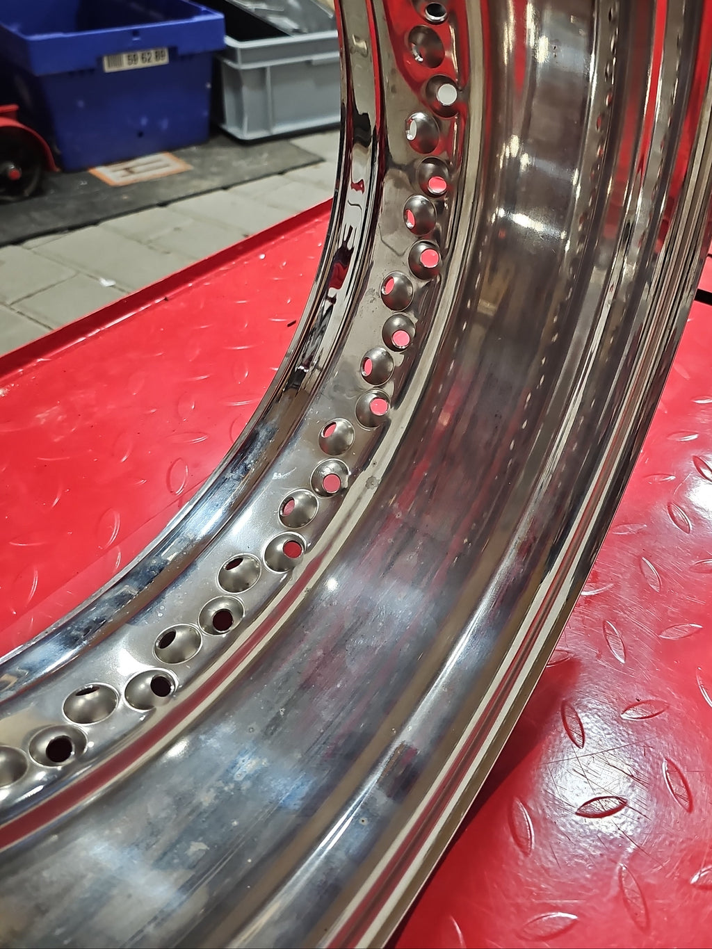SUZUKI VS 1400 Edelstahl Felgenring 7x15 poliert NEW