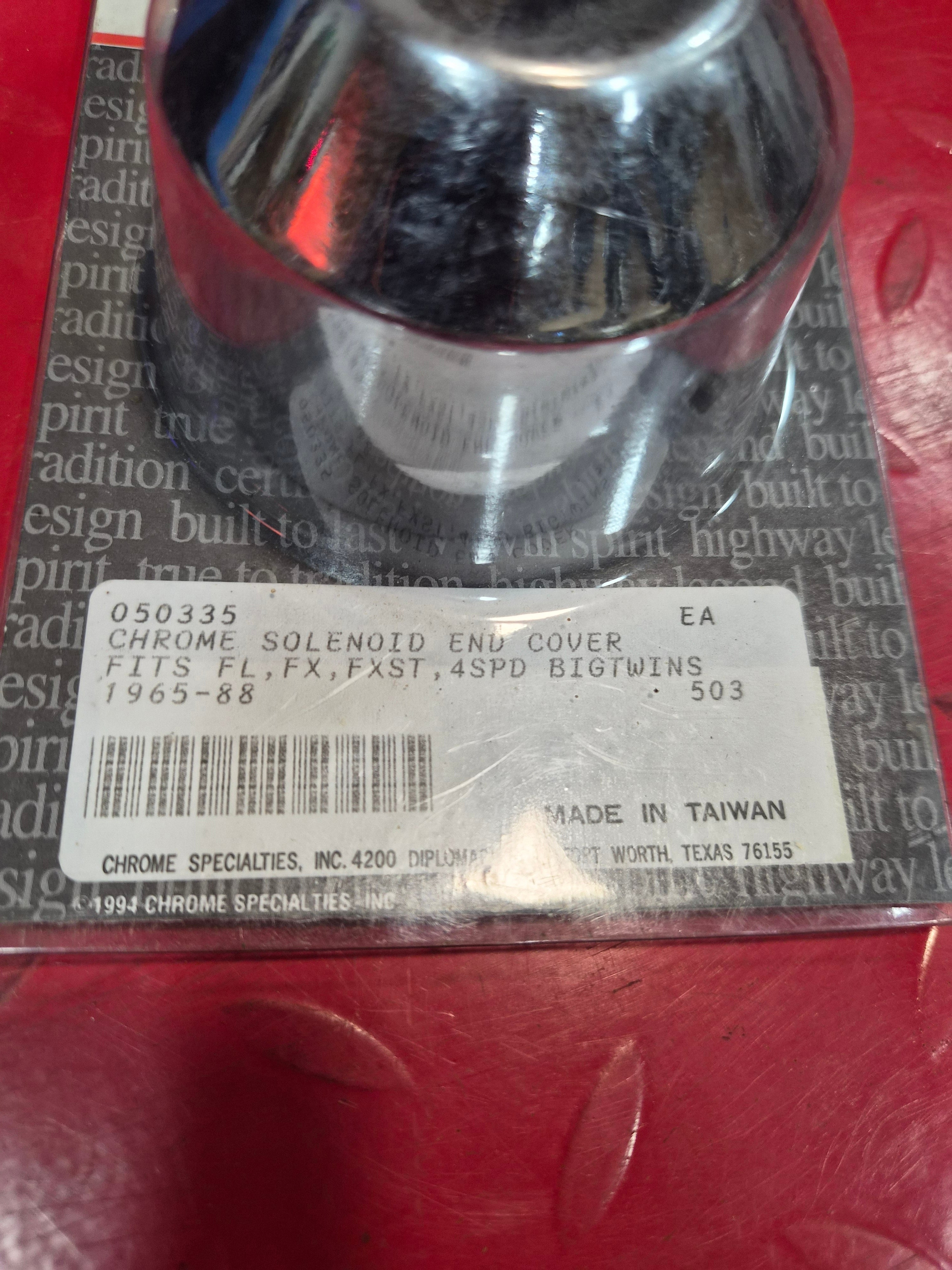 Harley Davidson Solenoid End Cover chrom NEW