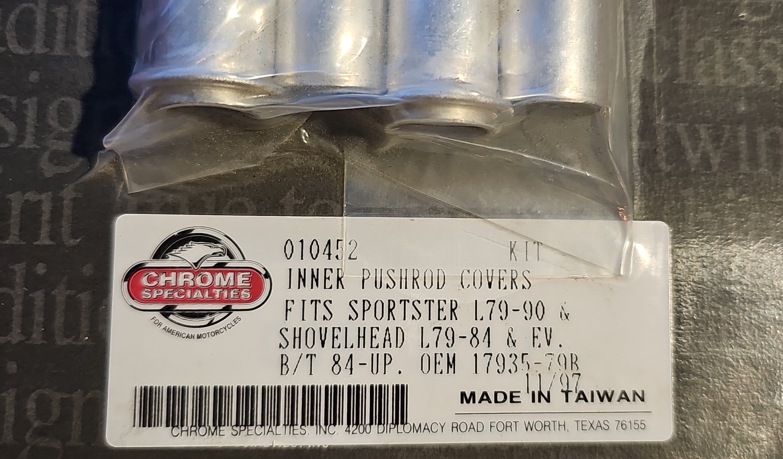 Harley Davidson Inner Pushrod Covers NEW