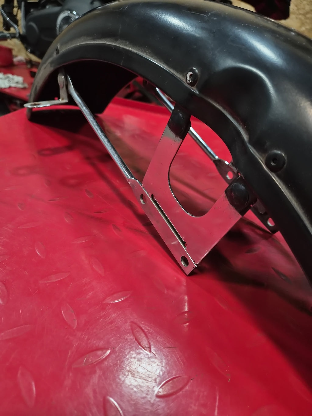 Harley Davidson Front Fender Shovelhead Ironhead kurz schwarz 19" gebraucht