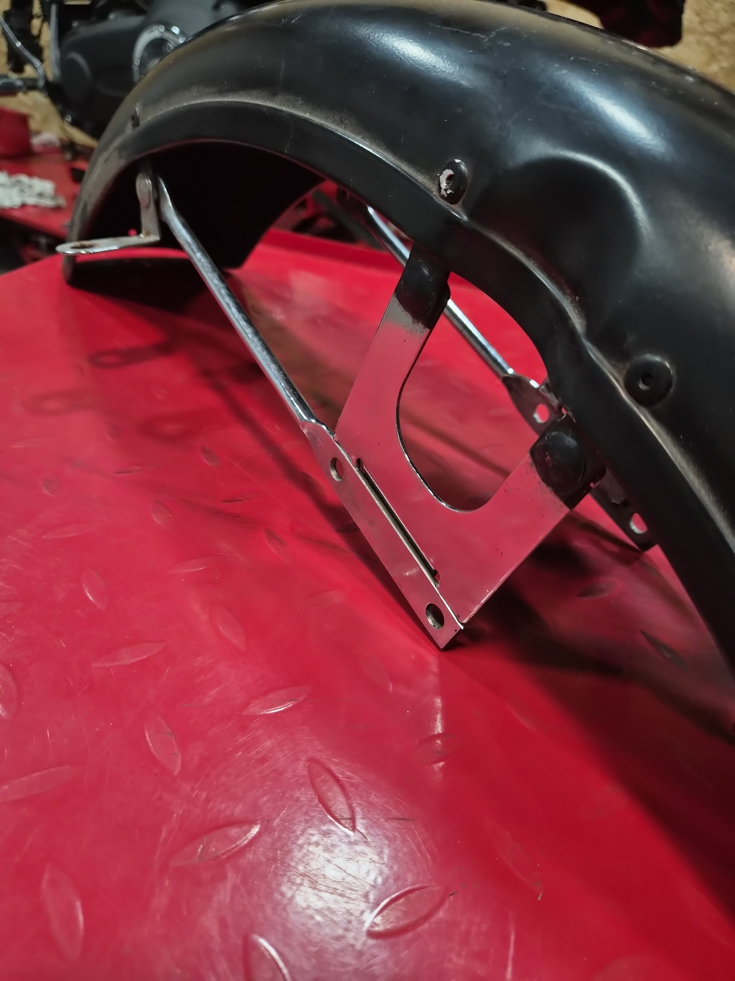 Harley Davidson Front Fender Shovelhead Ironhead kurz schwarz 19" gebraucht