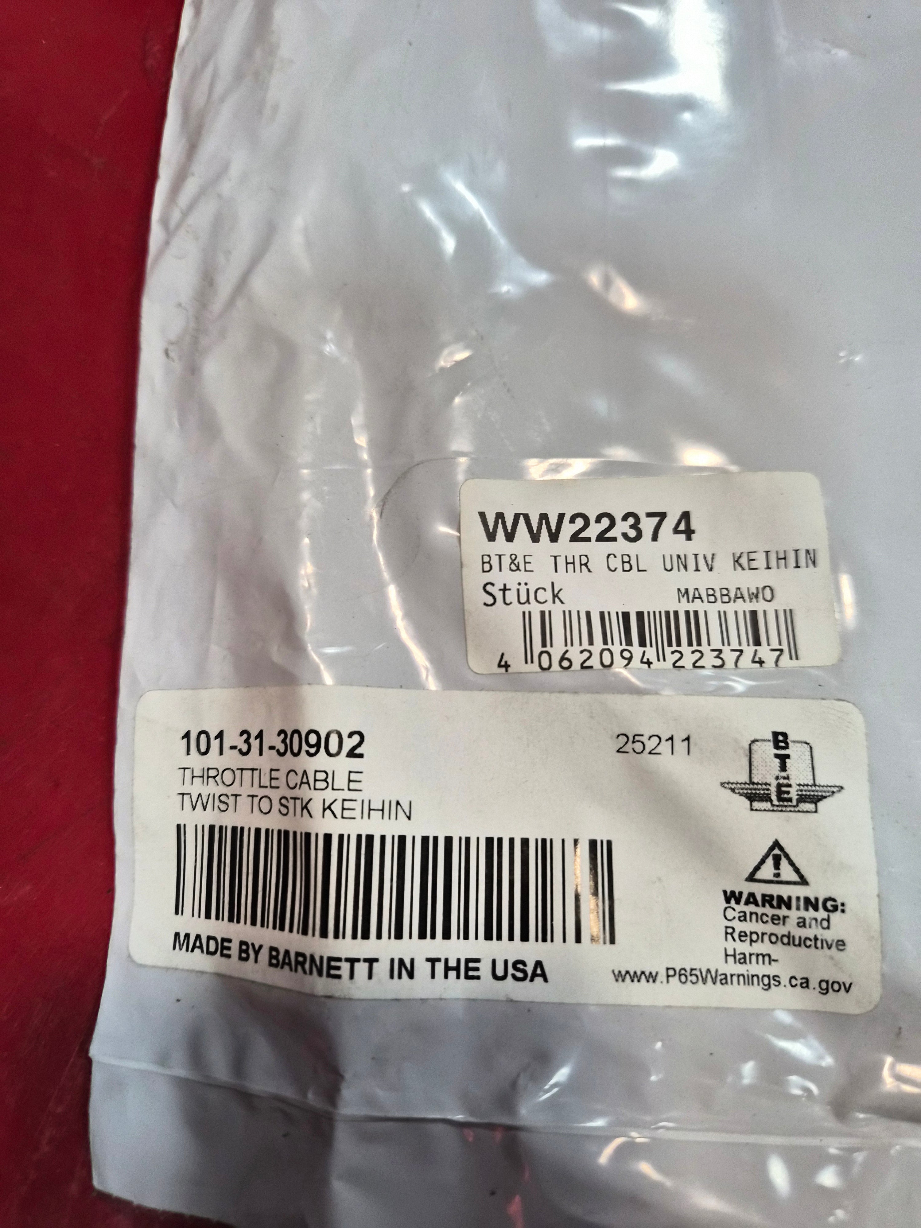 Harley Davidson Gaszug Custom Griff/Keihin Vergaser NEW