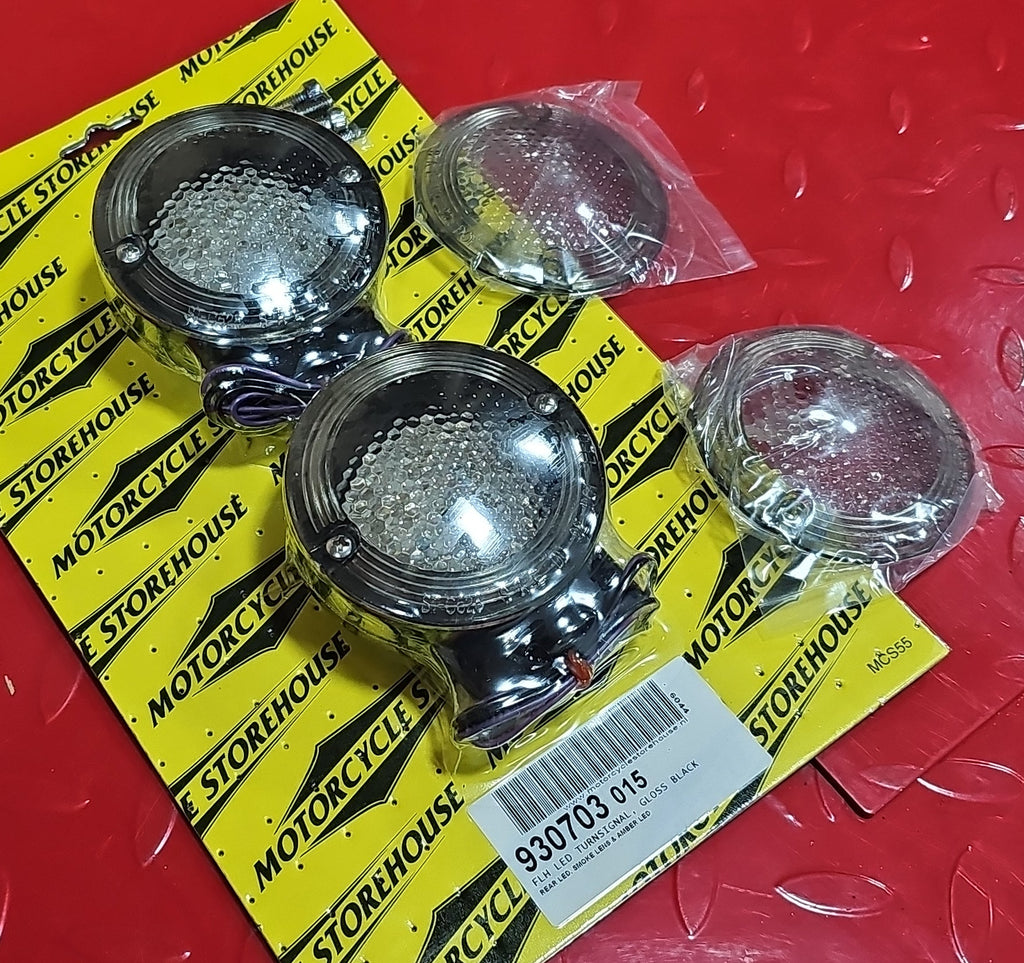 Harley Davidson FLH Blinker LED Rear schwarz NEW