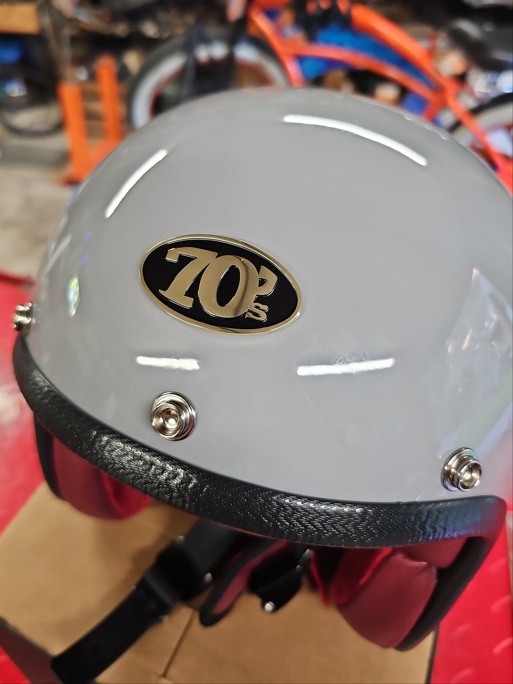 Motorradhelm Chopper Harley Custombike Jethelm 70's NEW