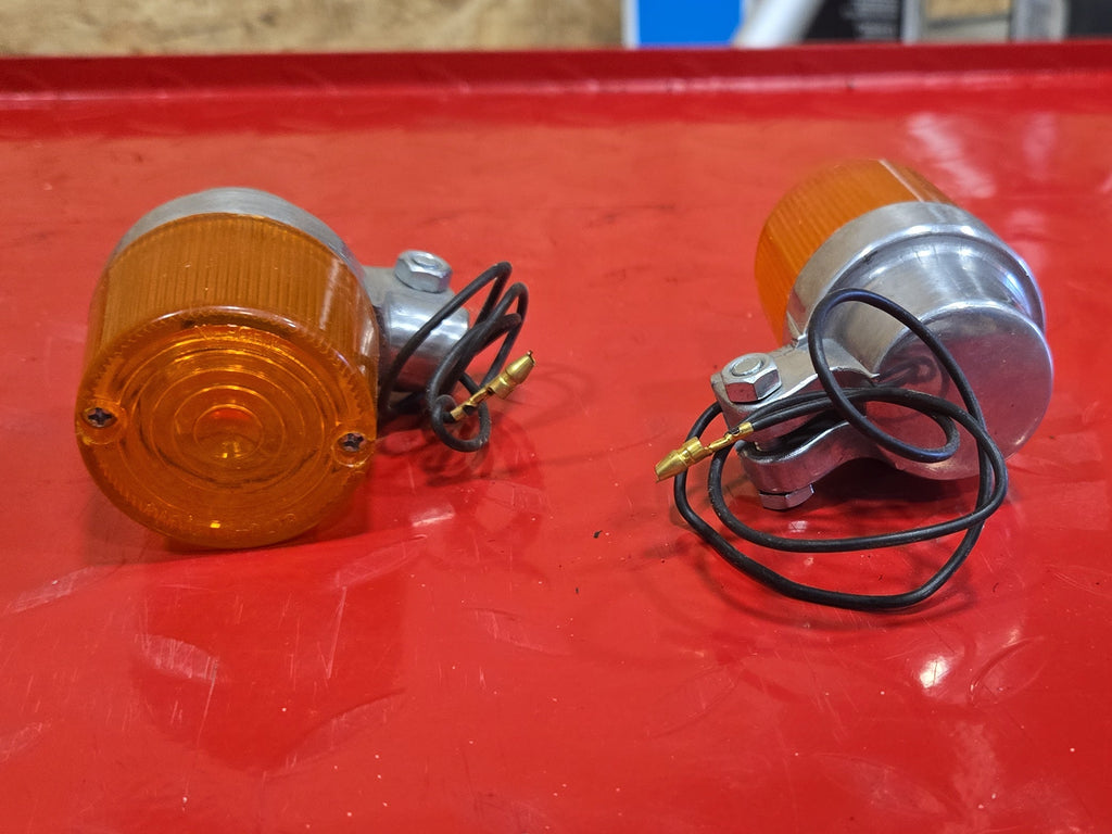 Harley Motorrad Oldtimer Oldschool Blinker ALU