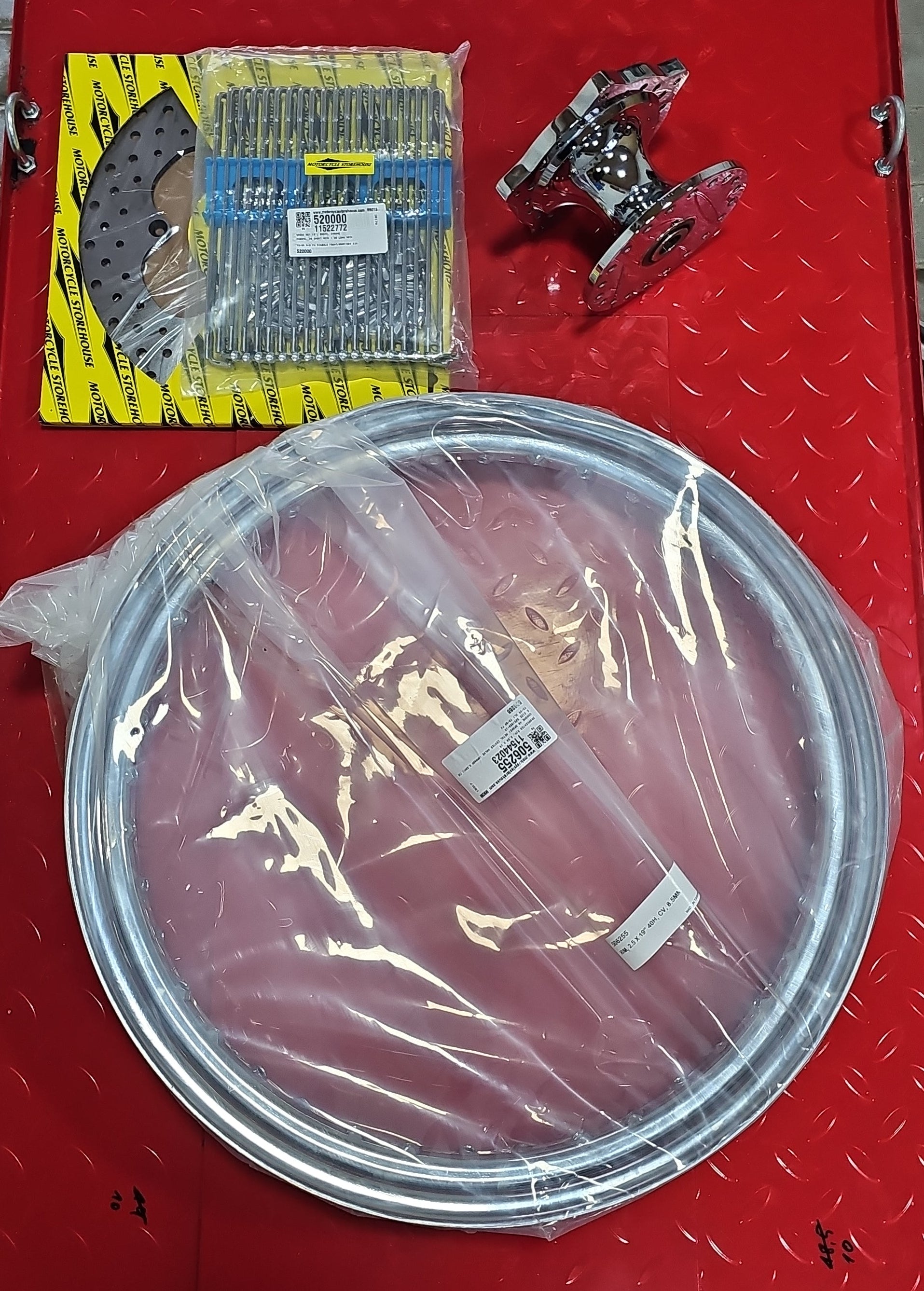 Harley Davidson Frontwheel Felge Kit 19" chrom NEW