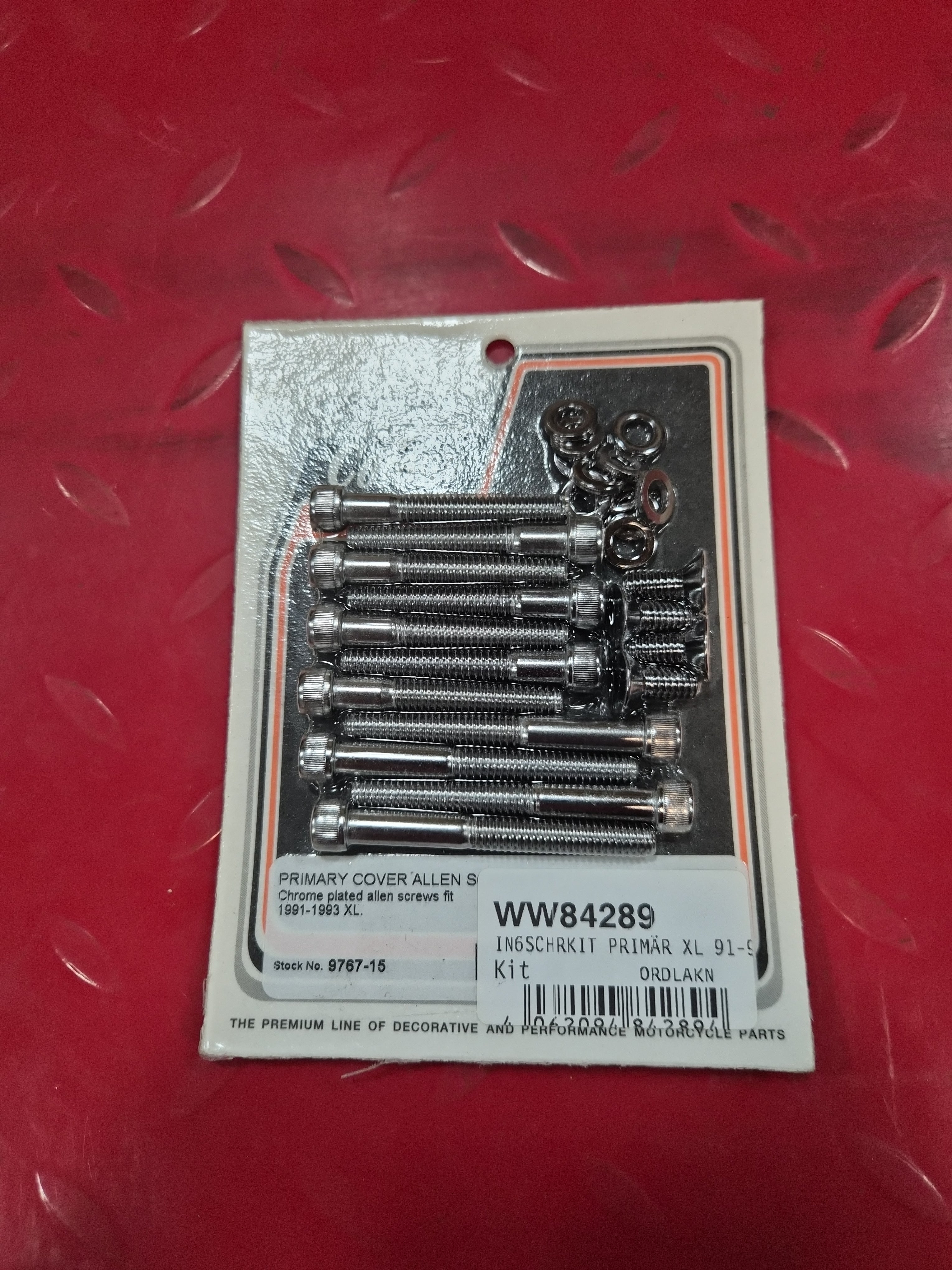 Harley Davidson Sportster Primärdeckel Schraubensatz chrom