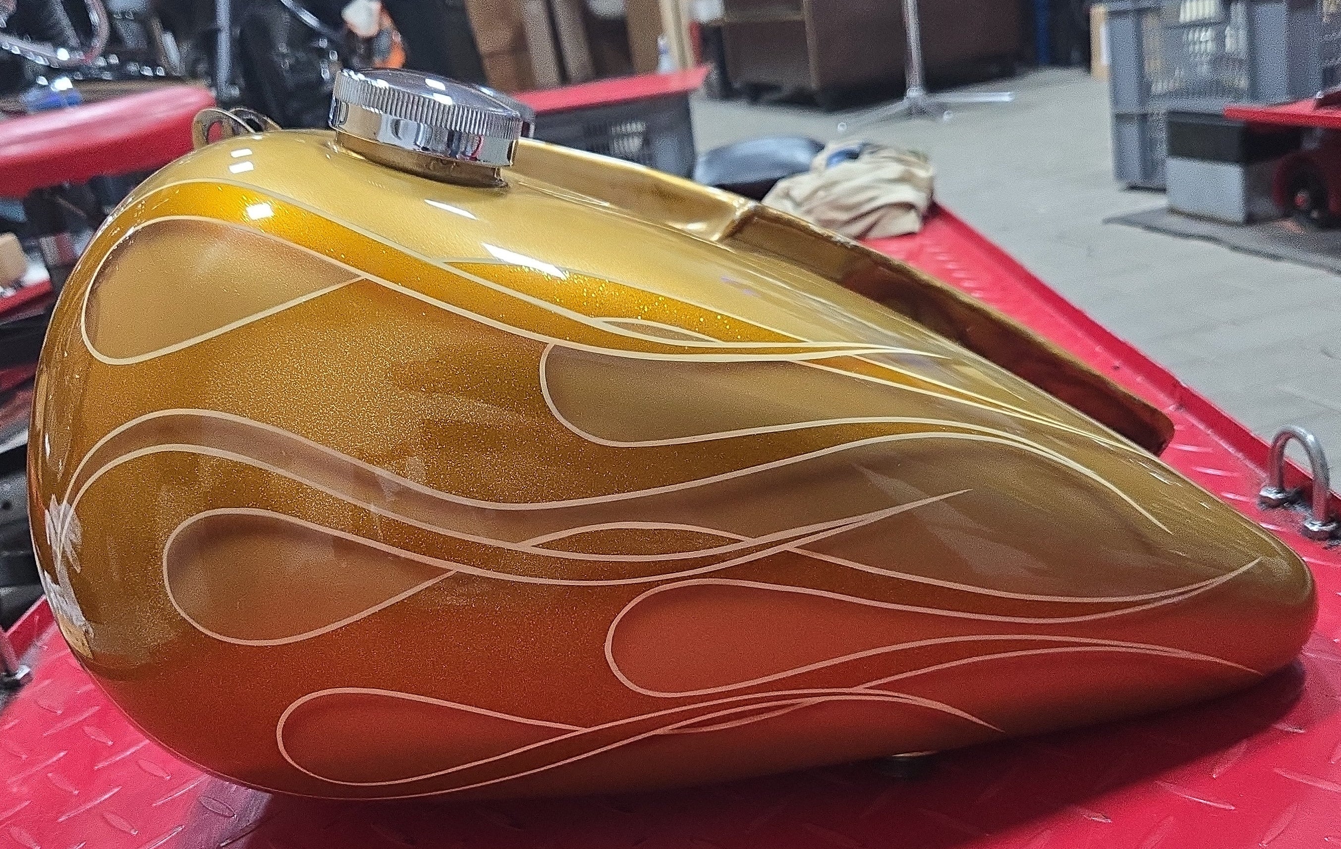 Harley Shovel 5 Galonen Tank gebraucht