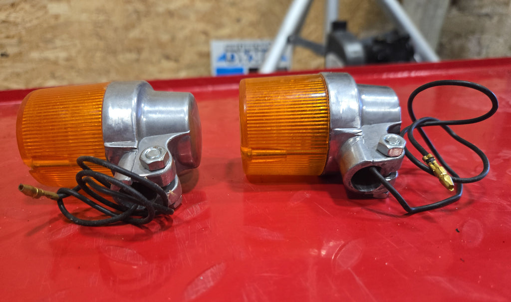 Harley Motorrad Oldtimer Oldschool Blinker ALU