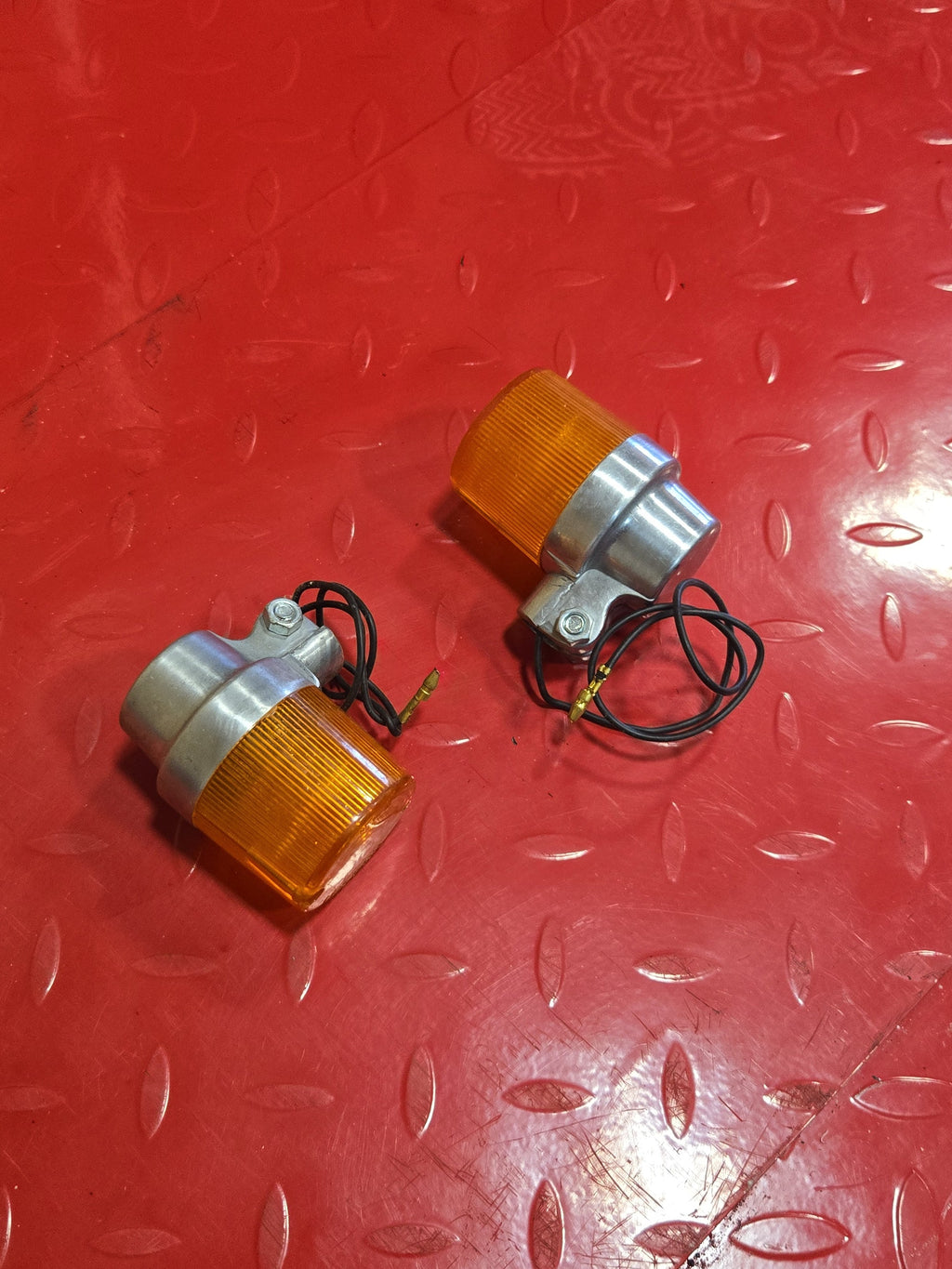 Harley Motorrad Oldtimer Oldschool Blinker ALU