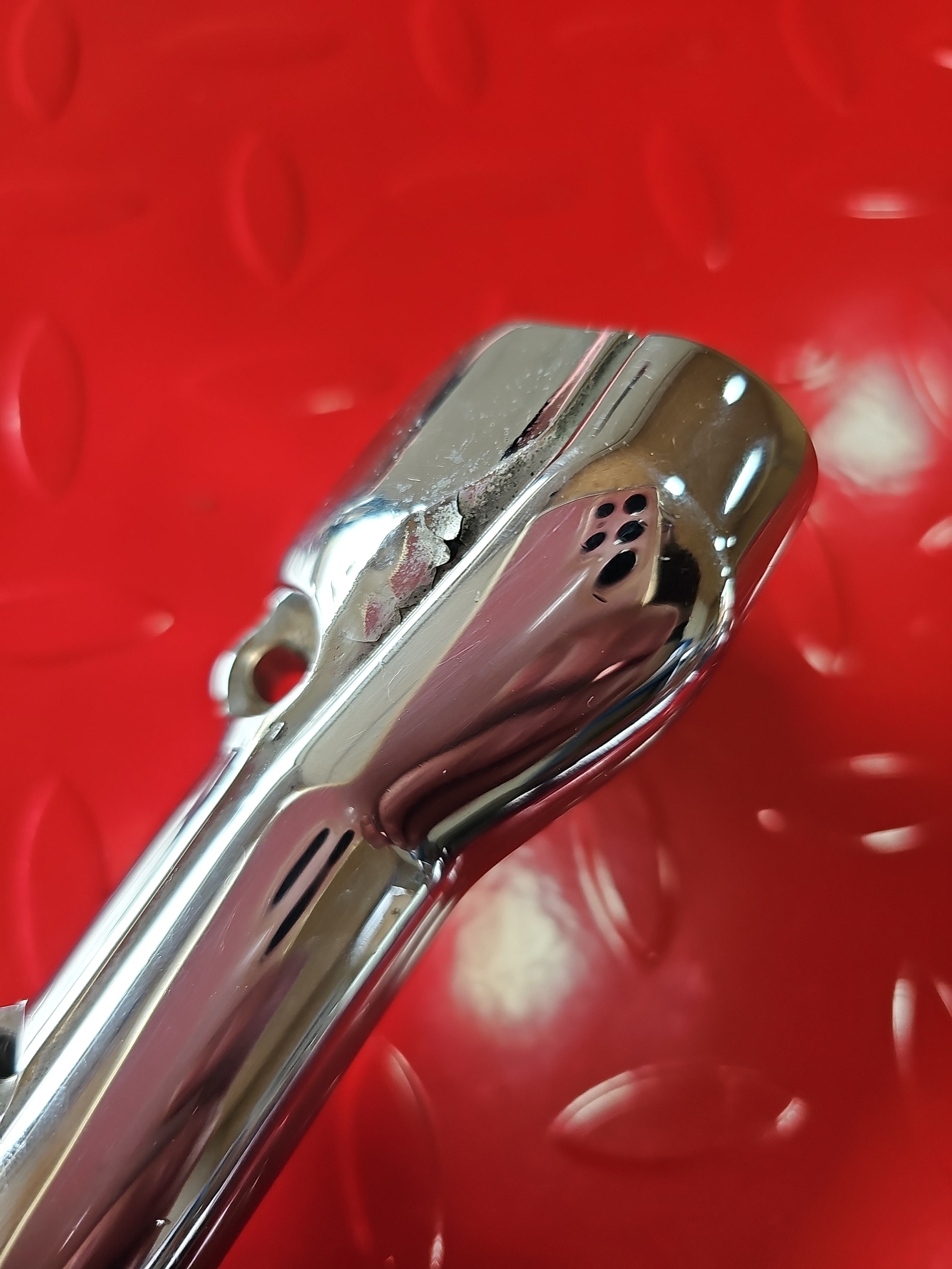 Harley Davidson Riser Unterteile chrom lang gebraucht